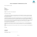 Sales Agreement Termination Letter gratis en premium templates