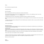 template topic preview image Performance Appraisal Letter From Company Hr