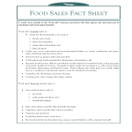 Food Sales Fact Sheet.Pub gratis en premium templates