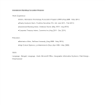 template topic preview image Investment Banking Executive Resume sample