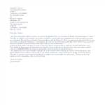 Last Minute Notice Resignation Letter gratis en premium templates