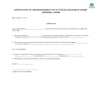 template topic preview image Certificate of Abandonment of Fictitious Business Name