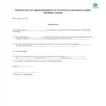 Certificate of Abandonment of Fictitious Business Name gratis en premium templates