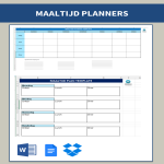 template topic preview image Maaltijd Plan Kalender