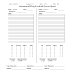 Football Score Sheet gratis en premium templates