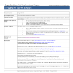 Program Term Sheet gratis en premium templates