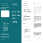 Domestic Violence Safety Plan Brochure gratis en premium templates