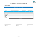 template topic preview image Daily Report Card Template