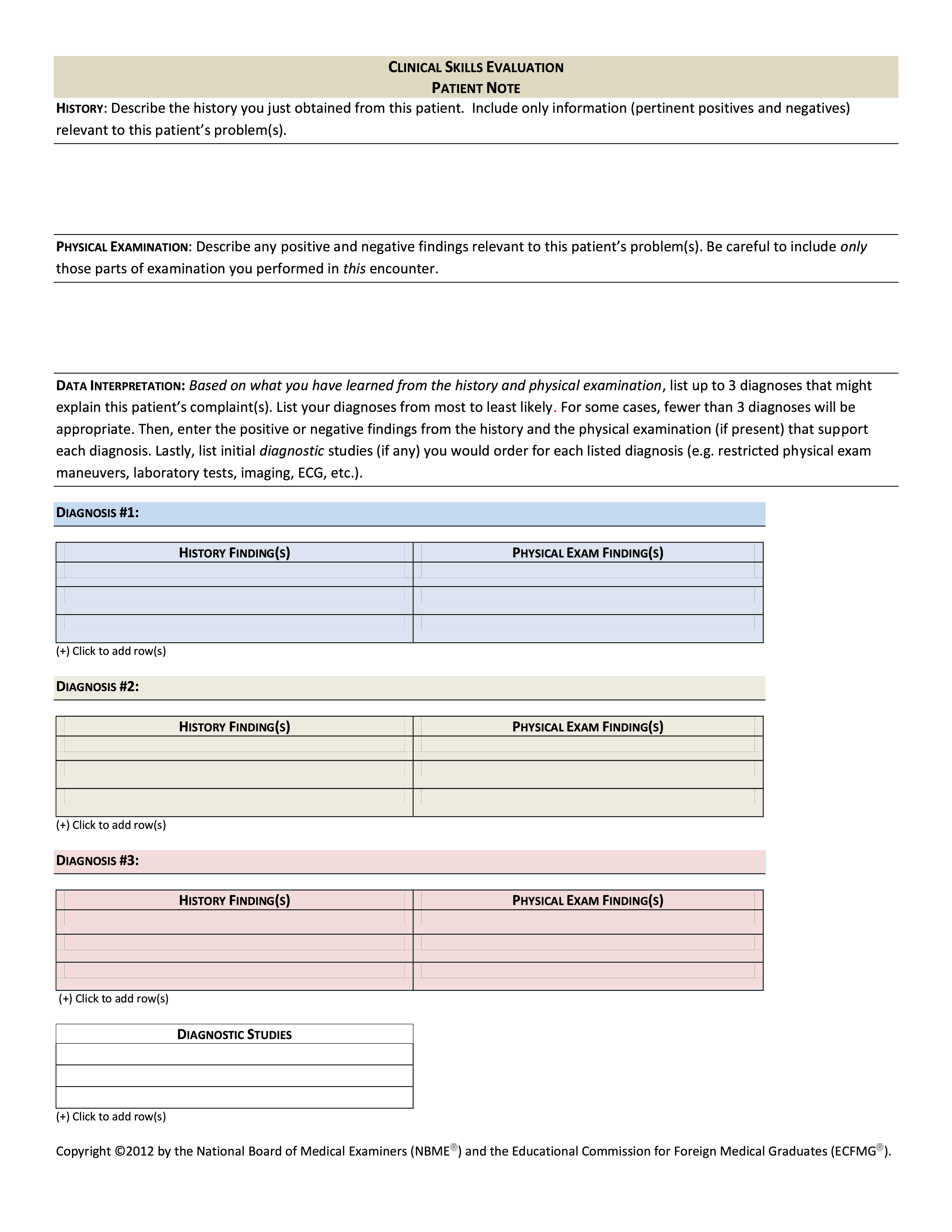 Step 2 Cs Note Template