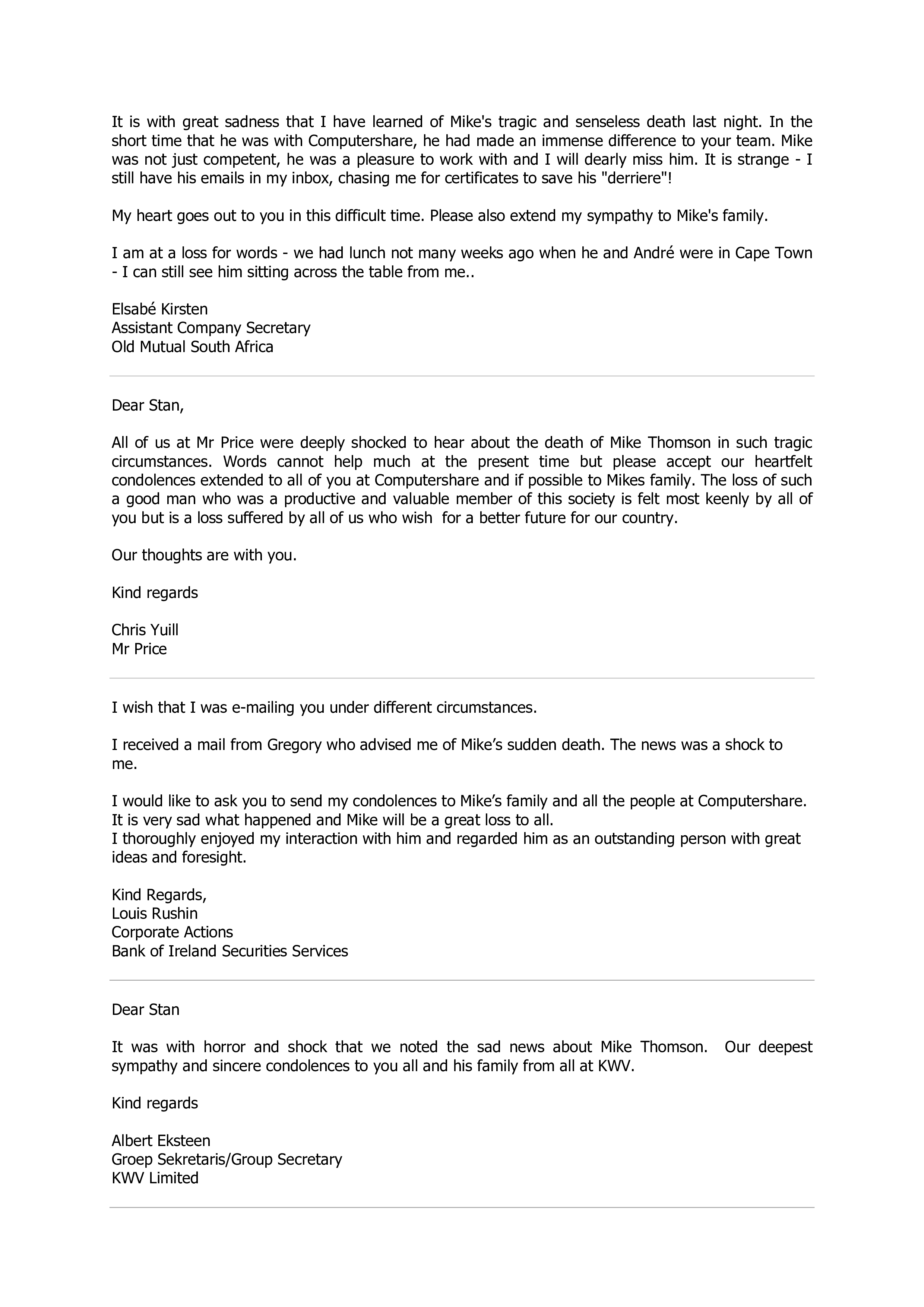 Obituary Condolences Sample Templates at