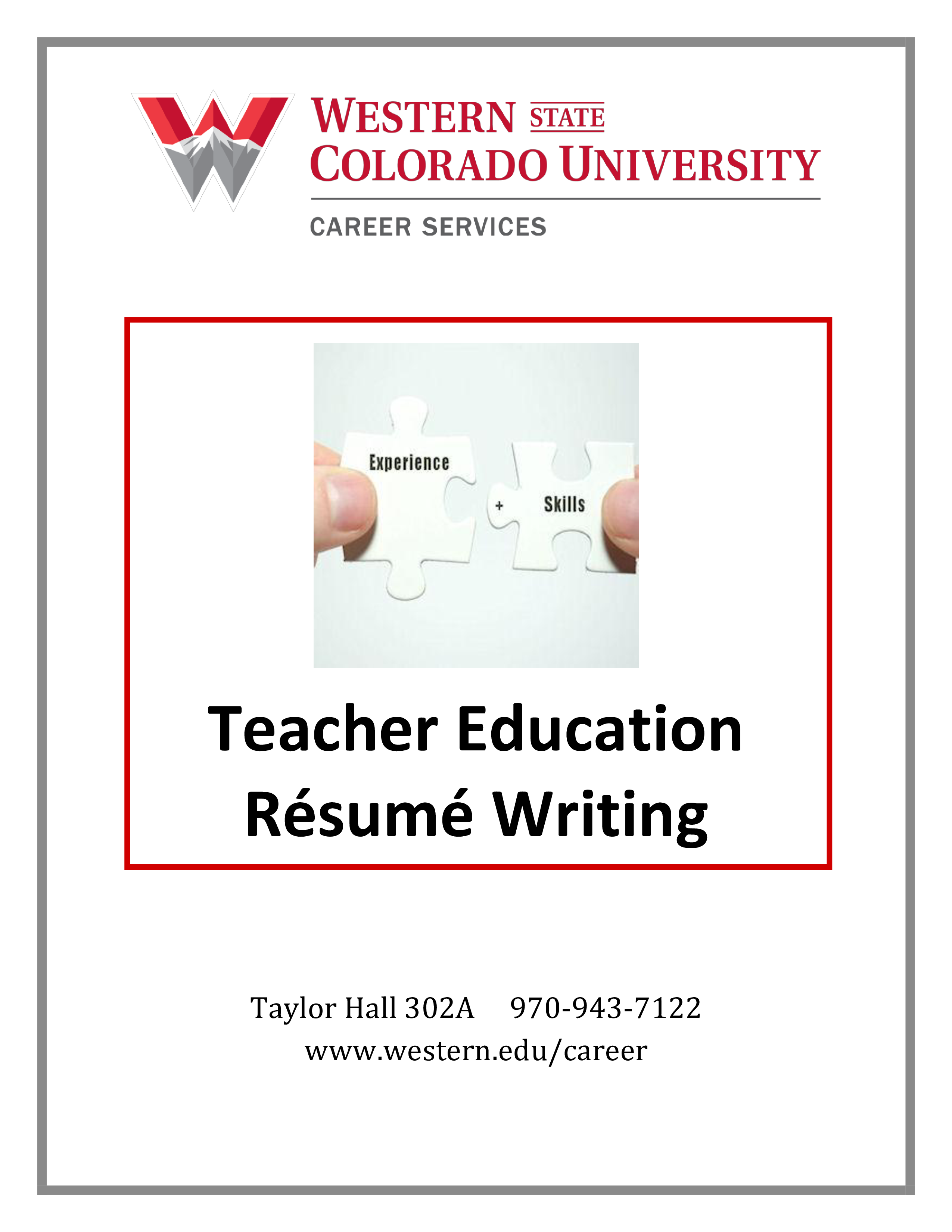 Teacher Education Resume 模板