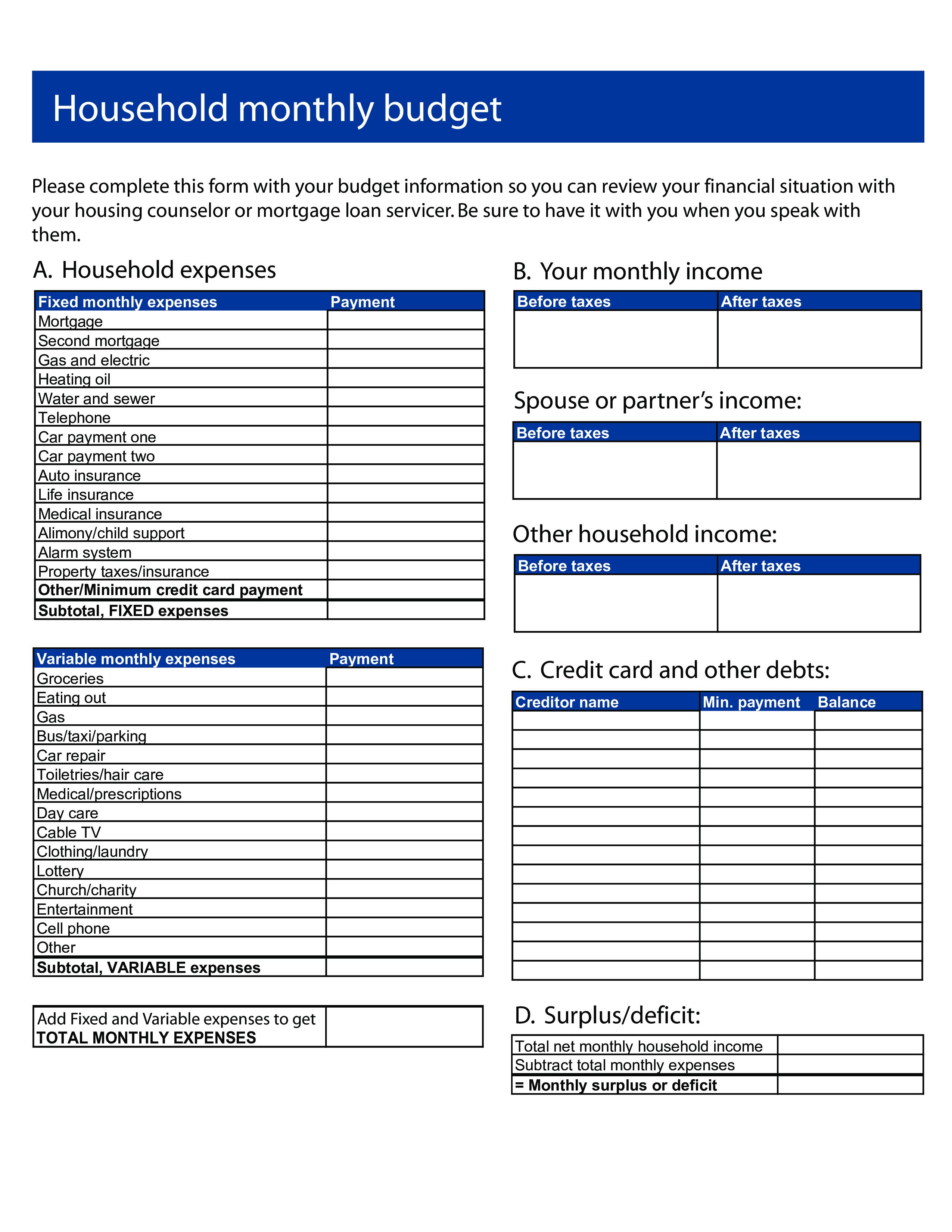 Kostenloses Monthly Home Expense Report With Non Profit Monthly Financial Report Template