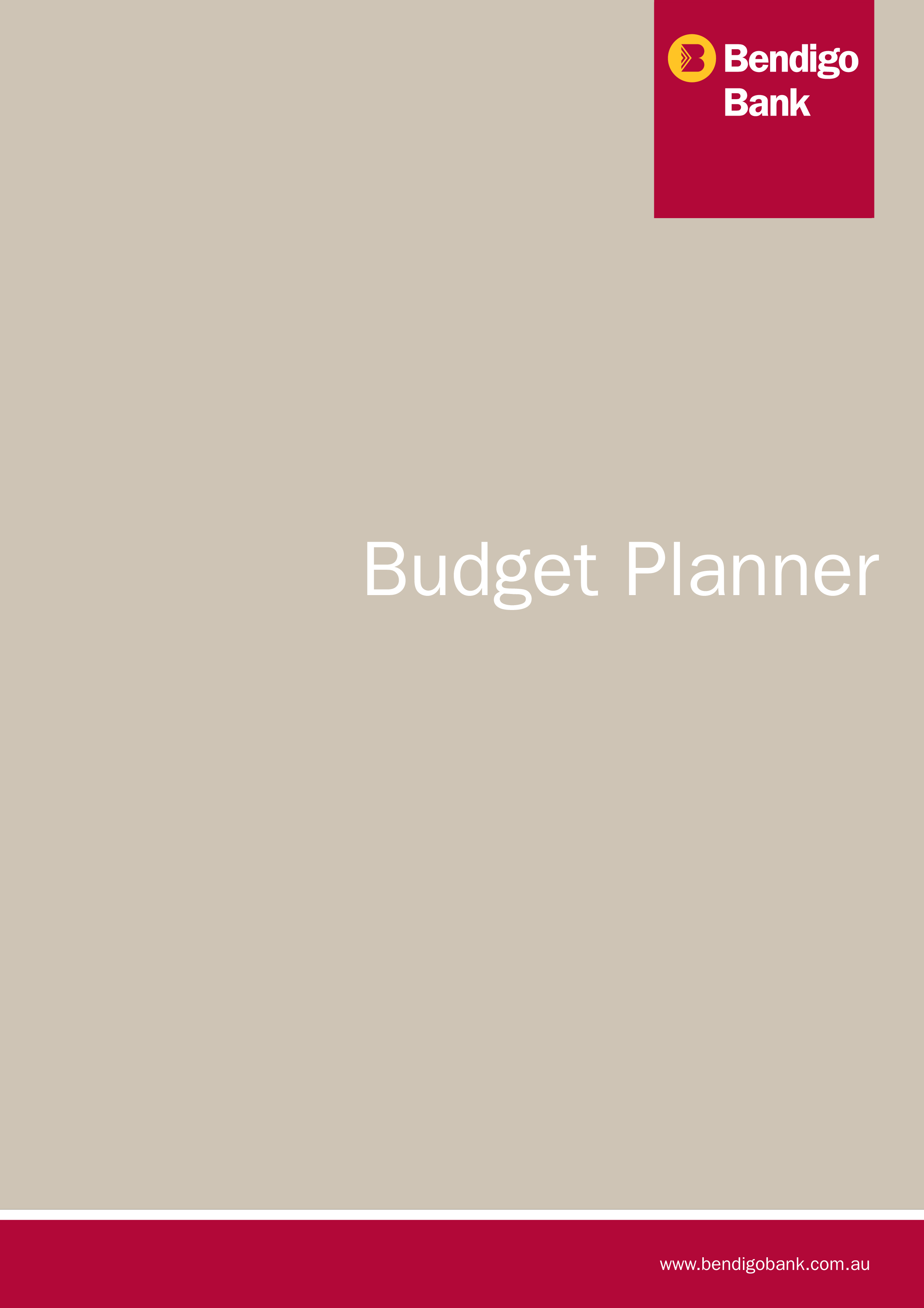 Monthly Budget Planner 模板