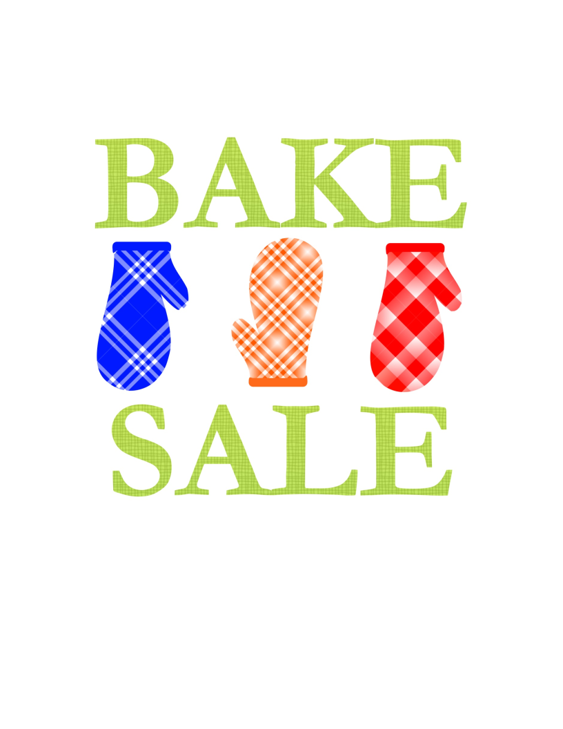 bake sale sign voorbeeld afbeelding 