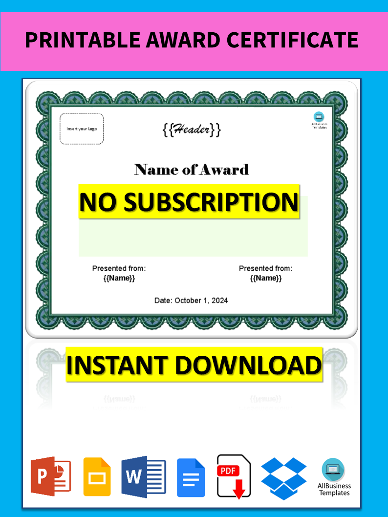 certificate-templates-free-printable