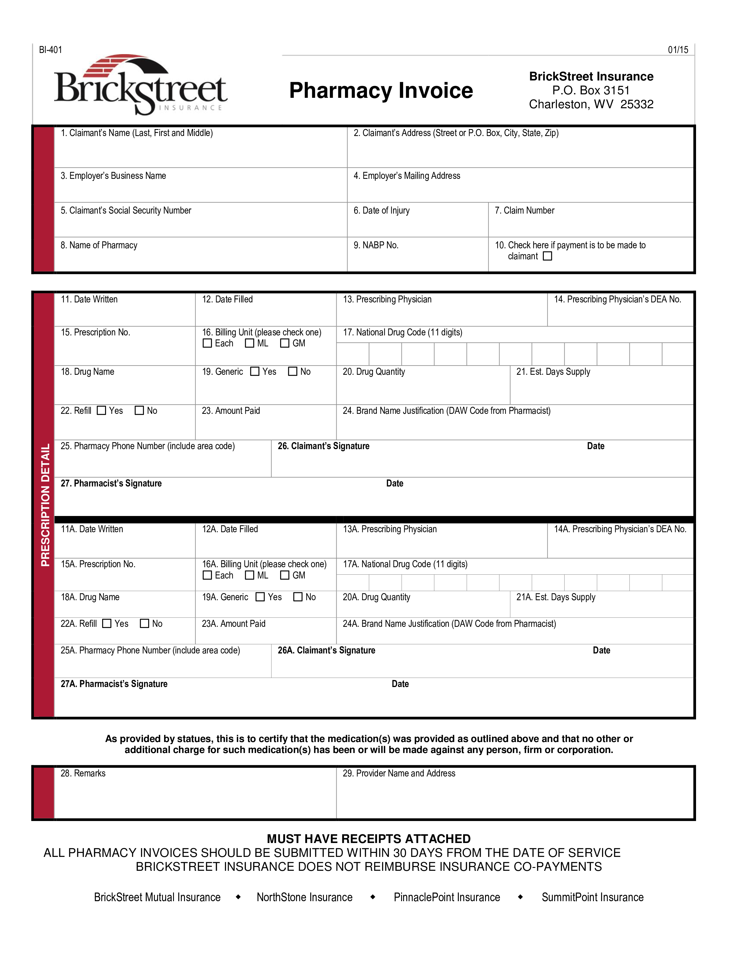 pharmacy invoice template example voorbeeld afbeelding 