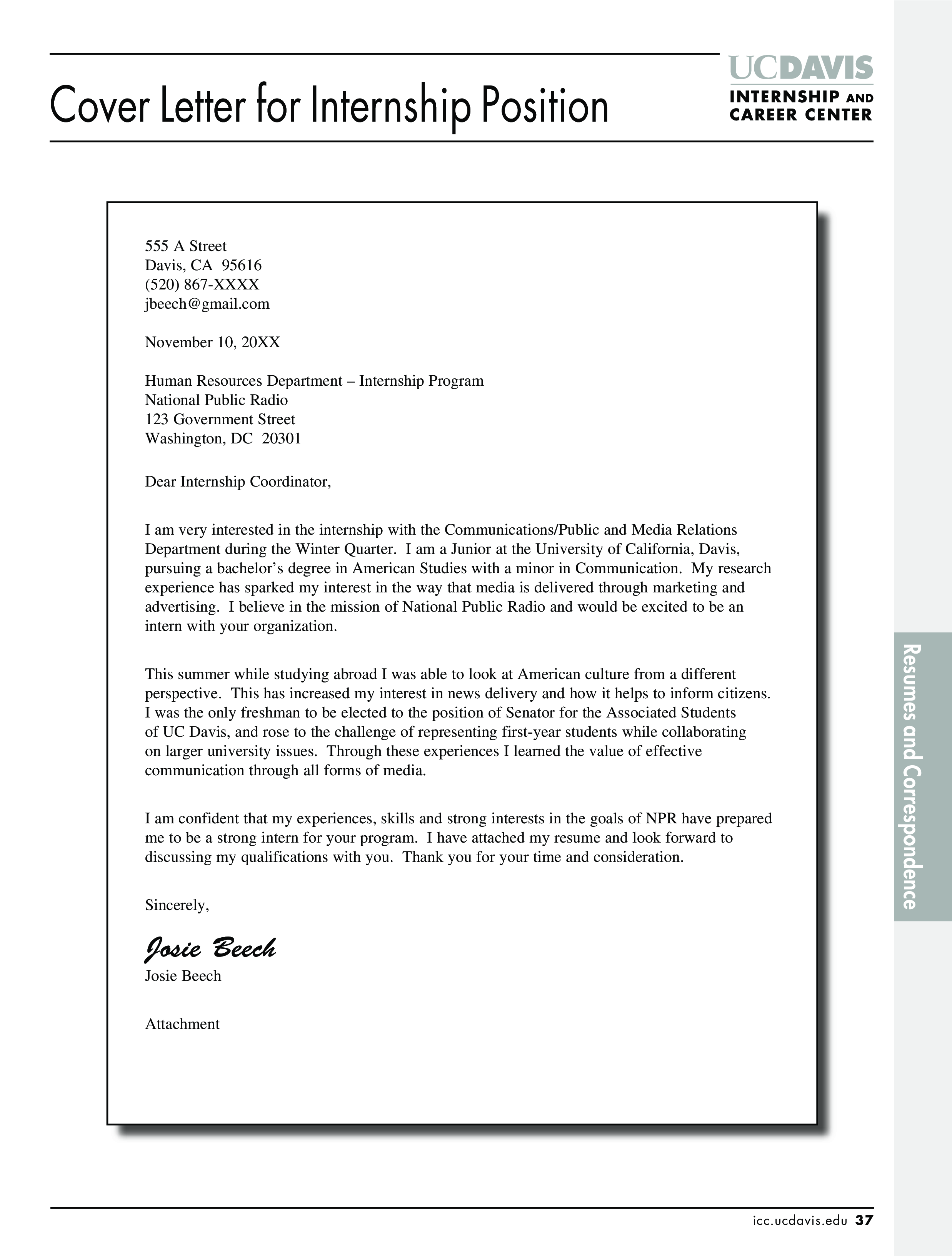 Cover Letter Sample Of Application Letter For Attachment - 100+ Cover Letter Samples