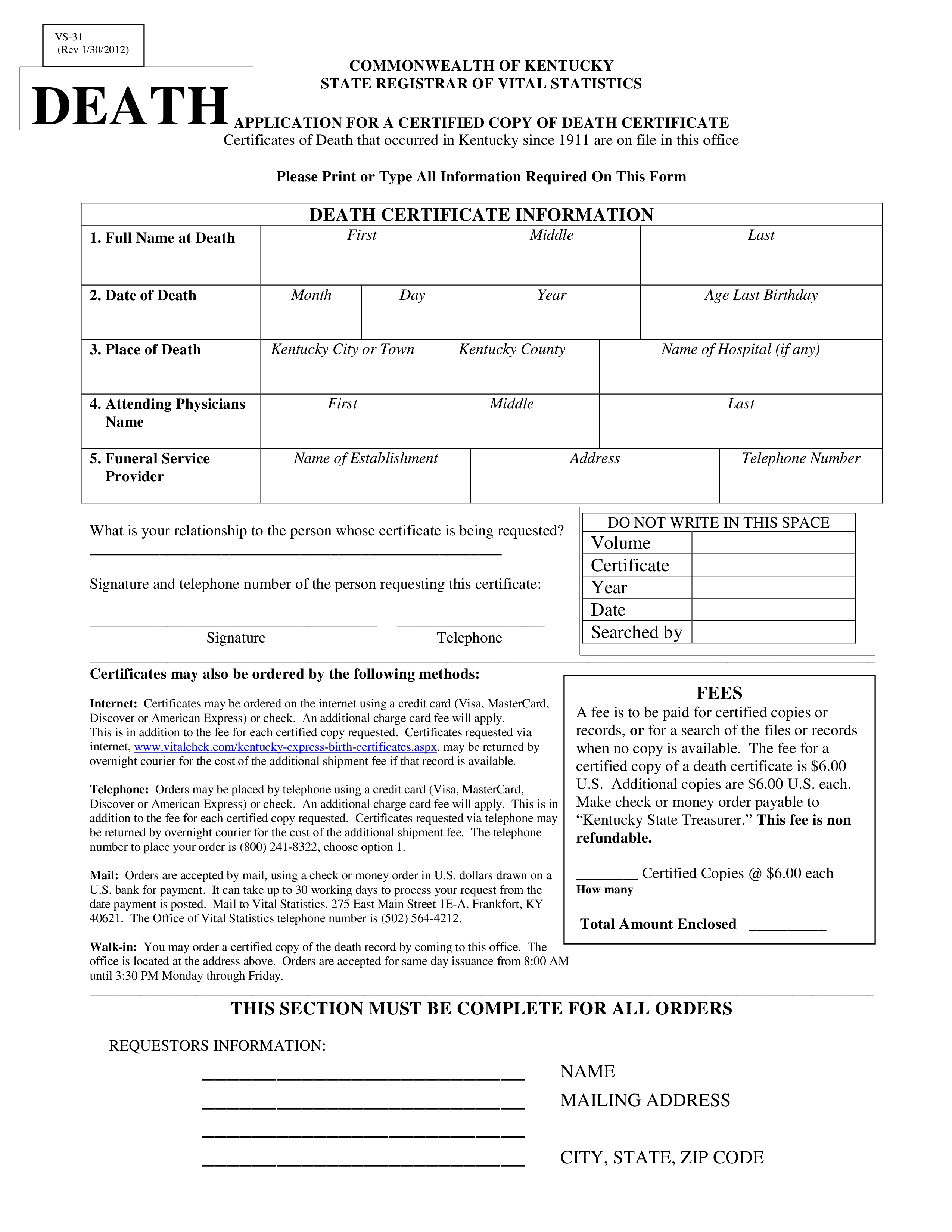 fillable death certificate voorbeeld afbeelding 