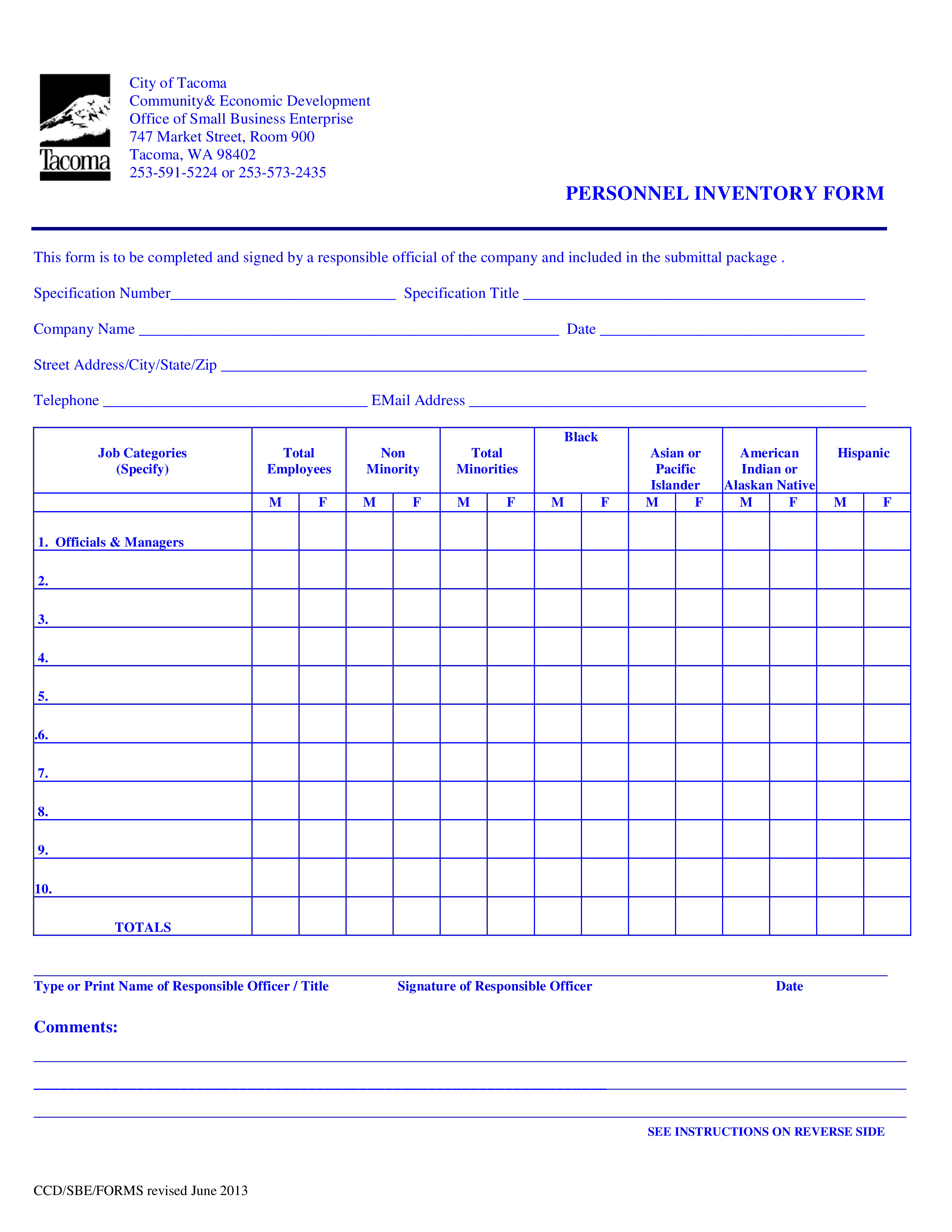 printable company inventory form plantilla imagen principal