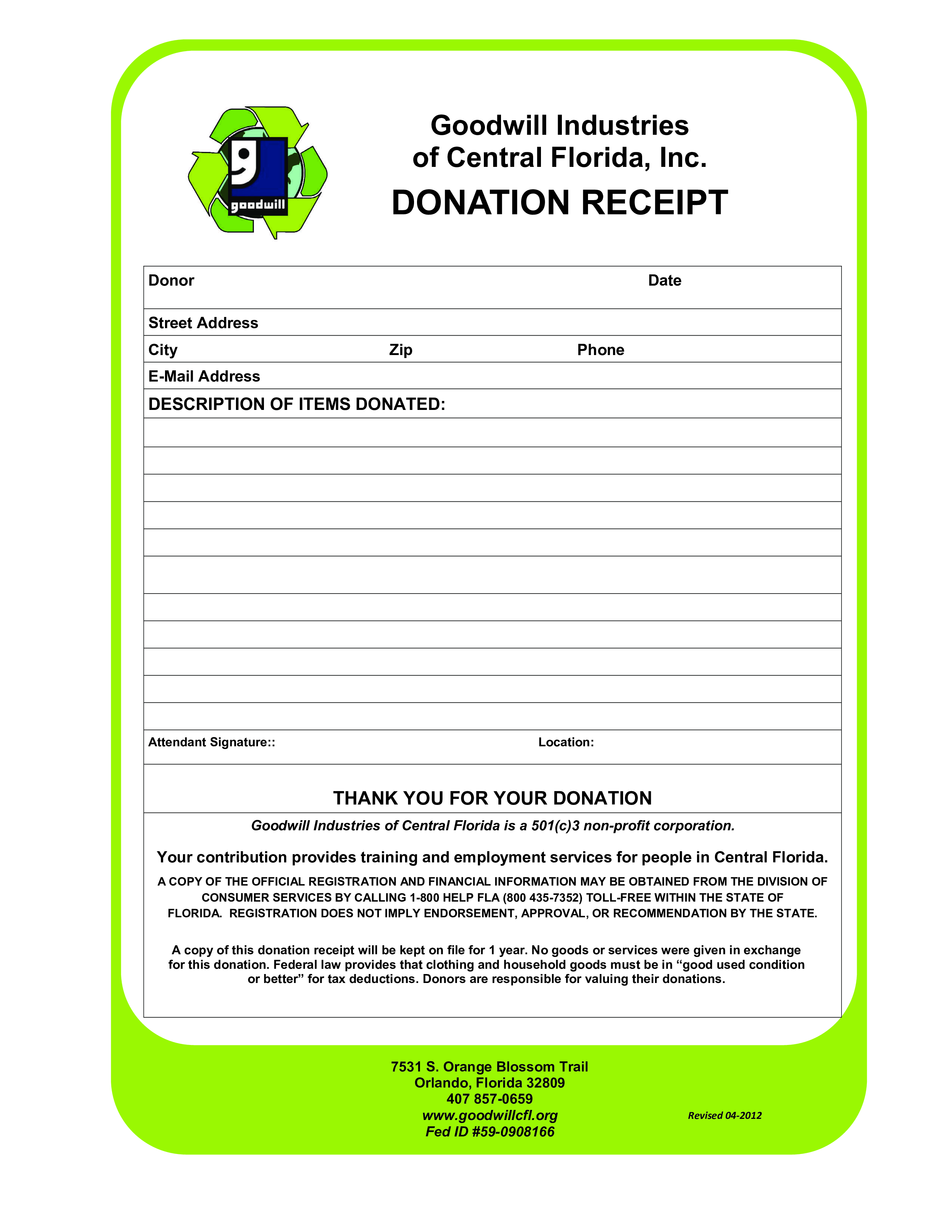good will donation voorbeeld afbeelding 