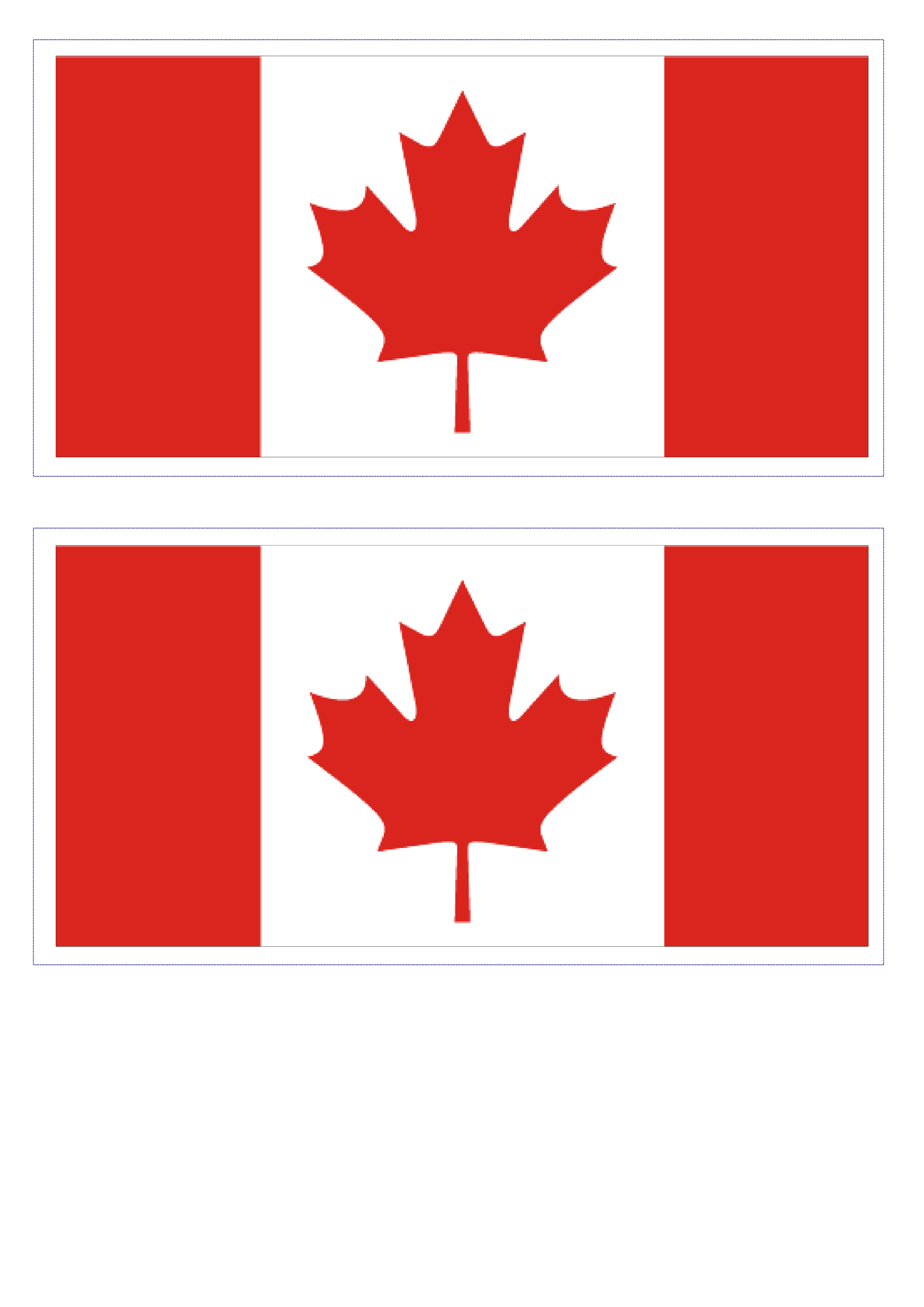 Canadian Flag Templates at