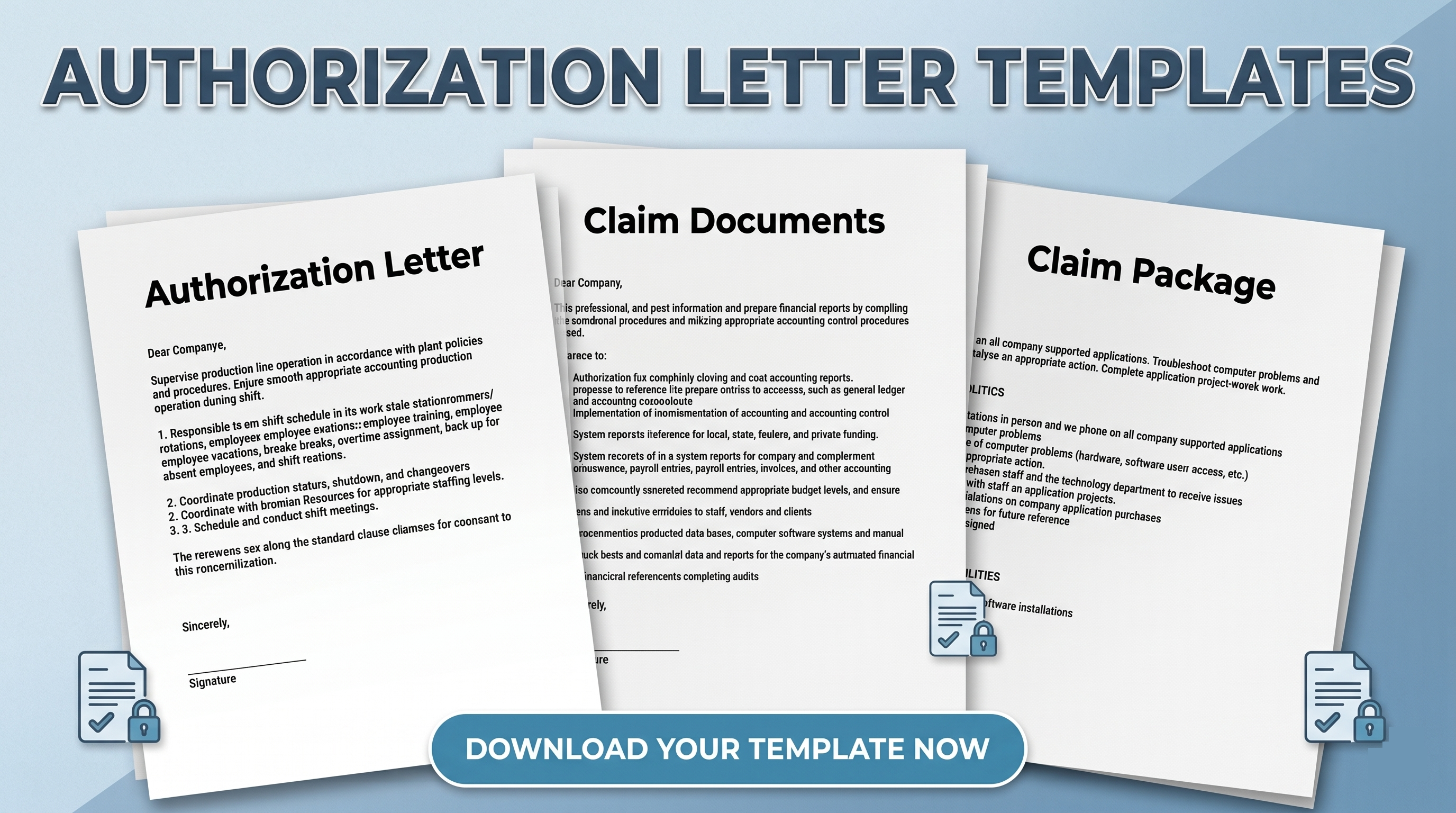 Authorization Letter To Claim