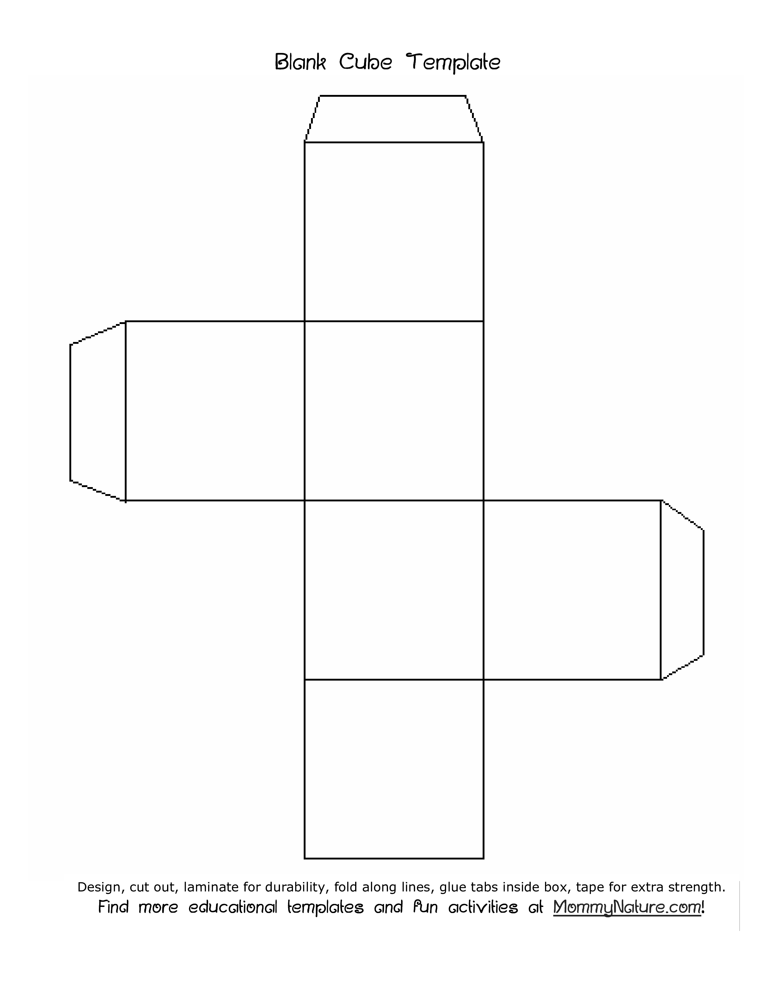 Blank Cube Template main image