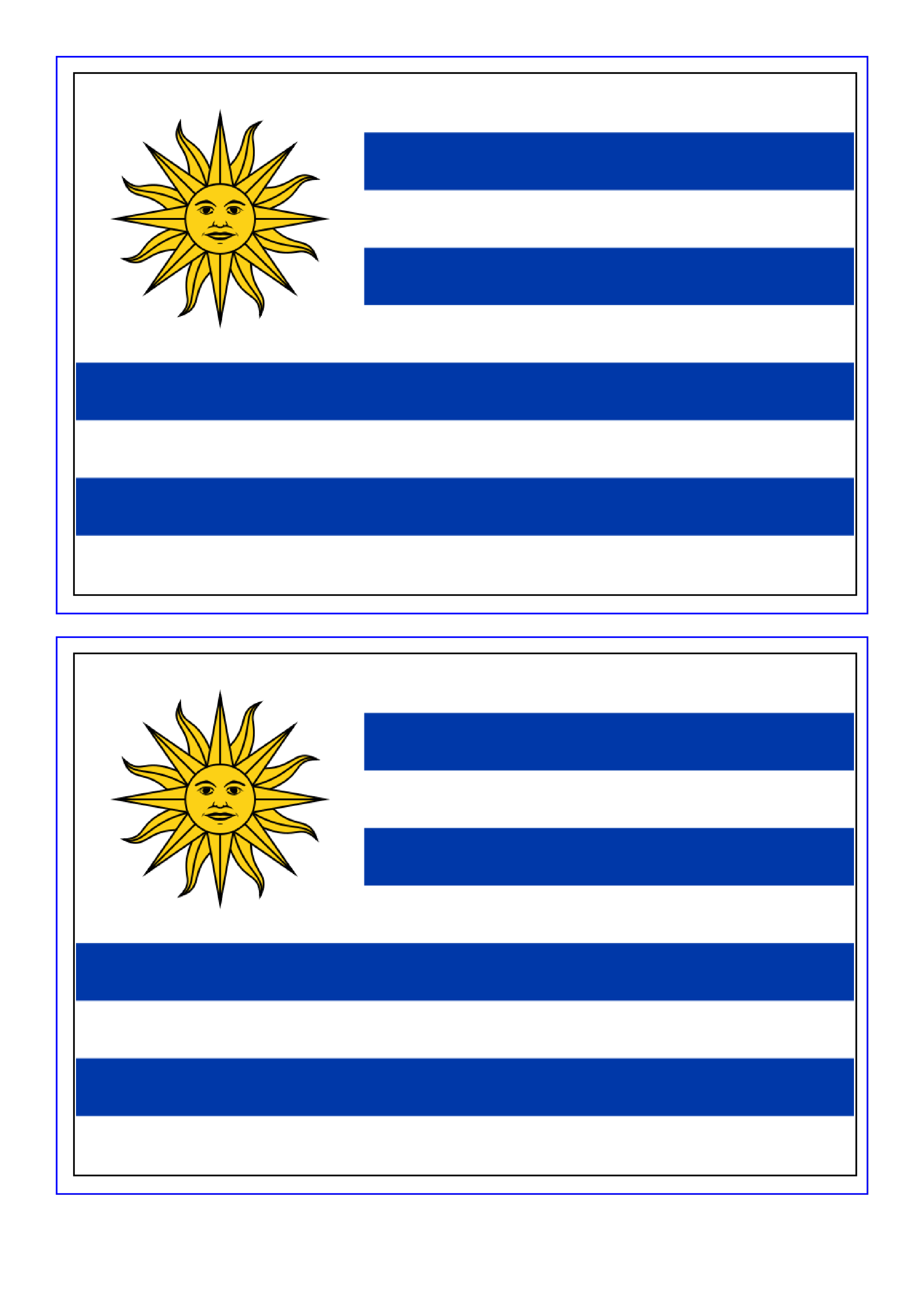 Uruguay Flag Templates At Allbusinesstemplates