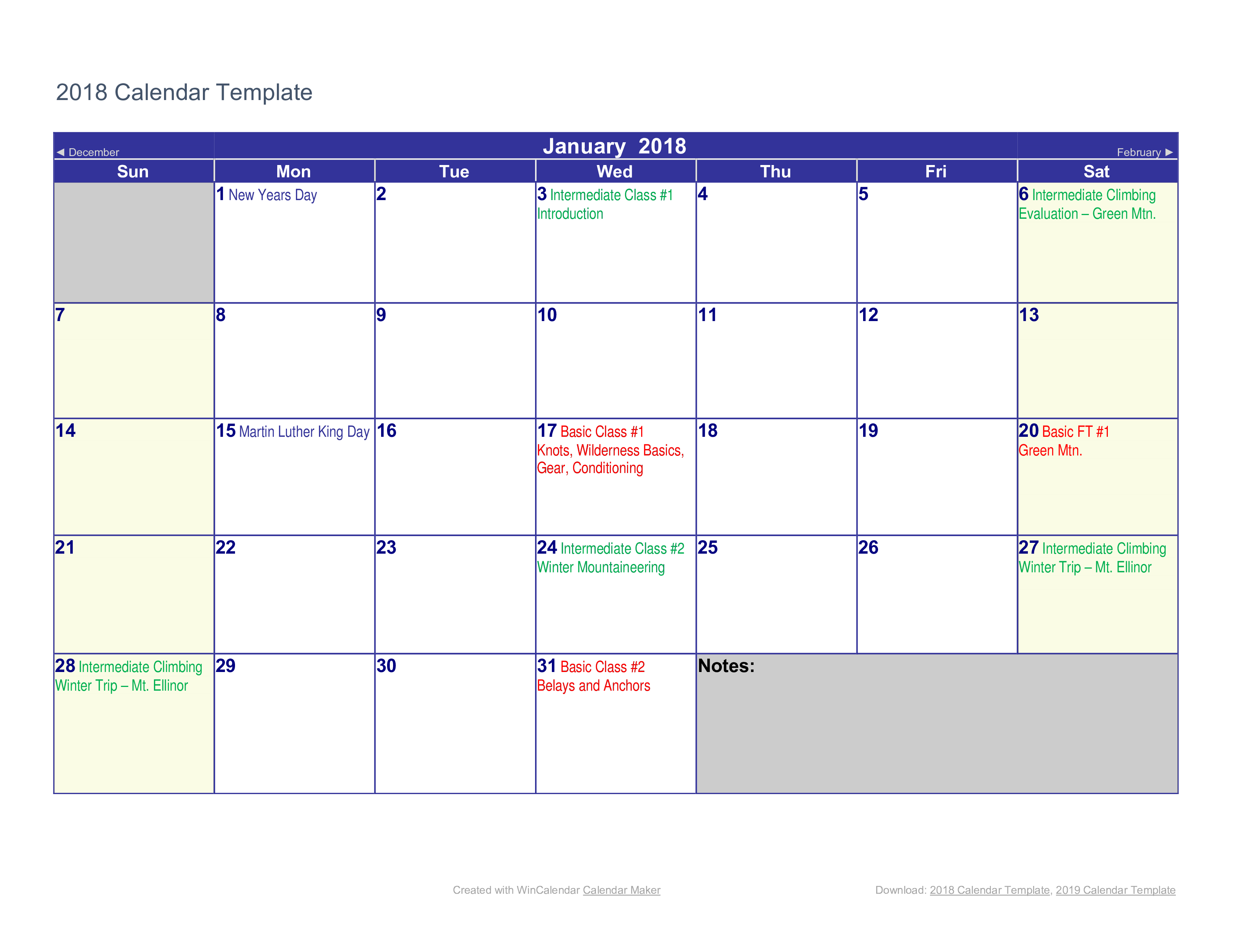 Word Monthly Planner Template