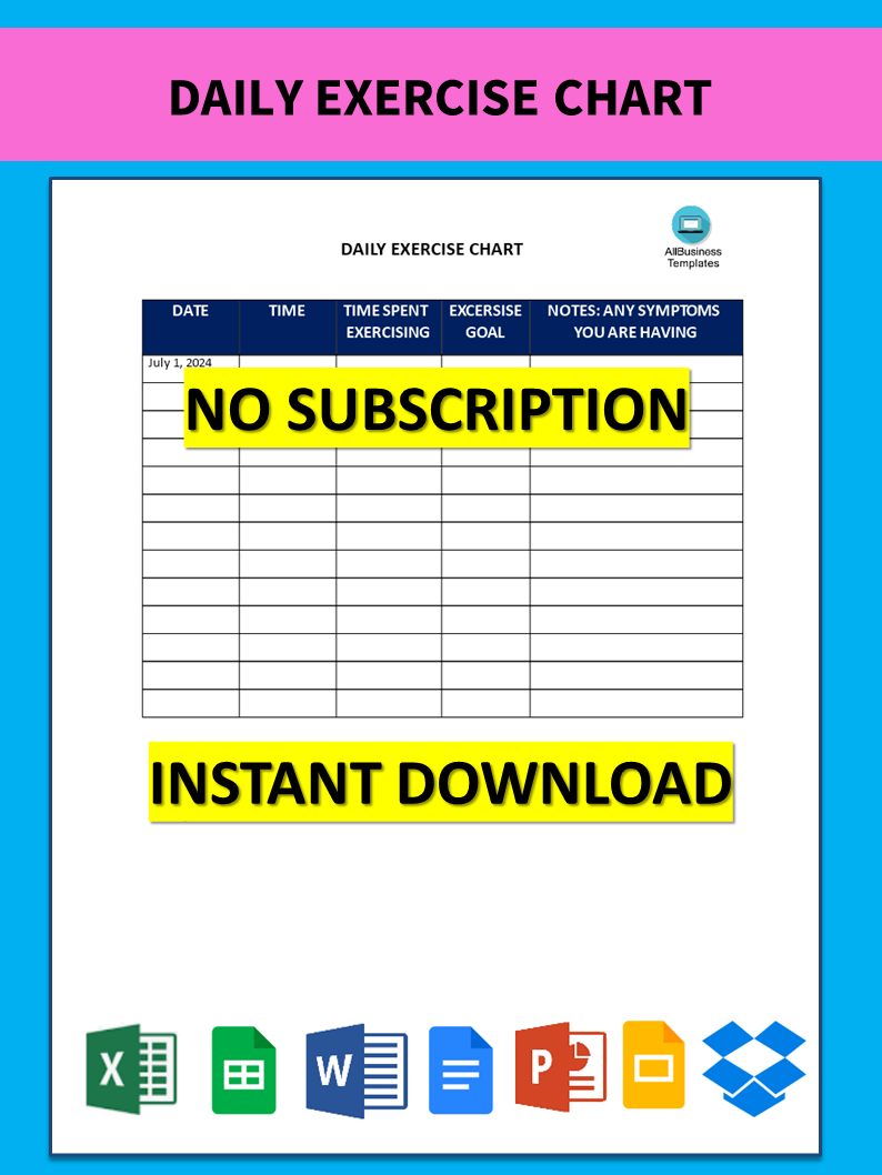 Daily Chart Template