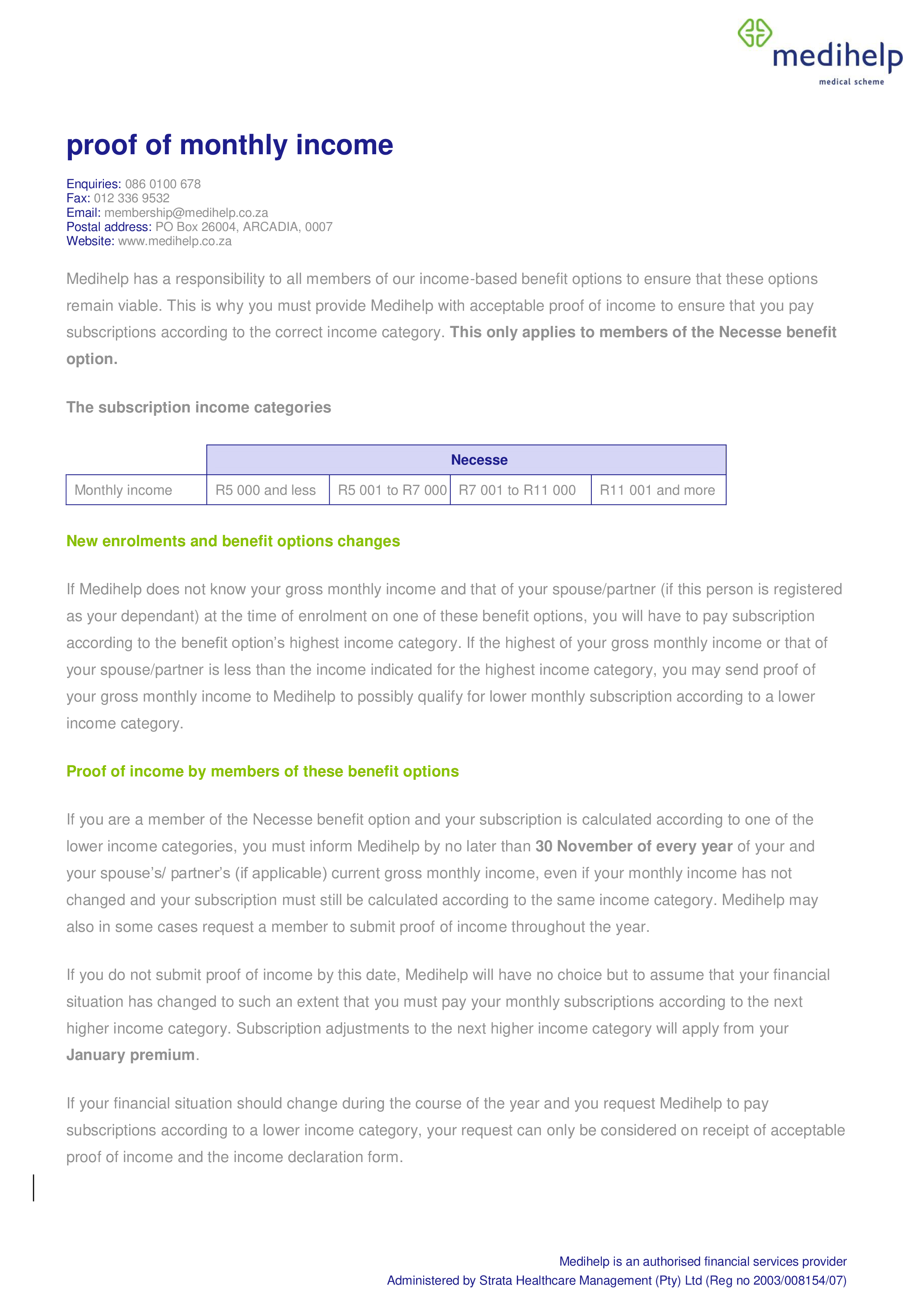 proof of income declaration modèles