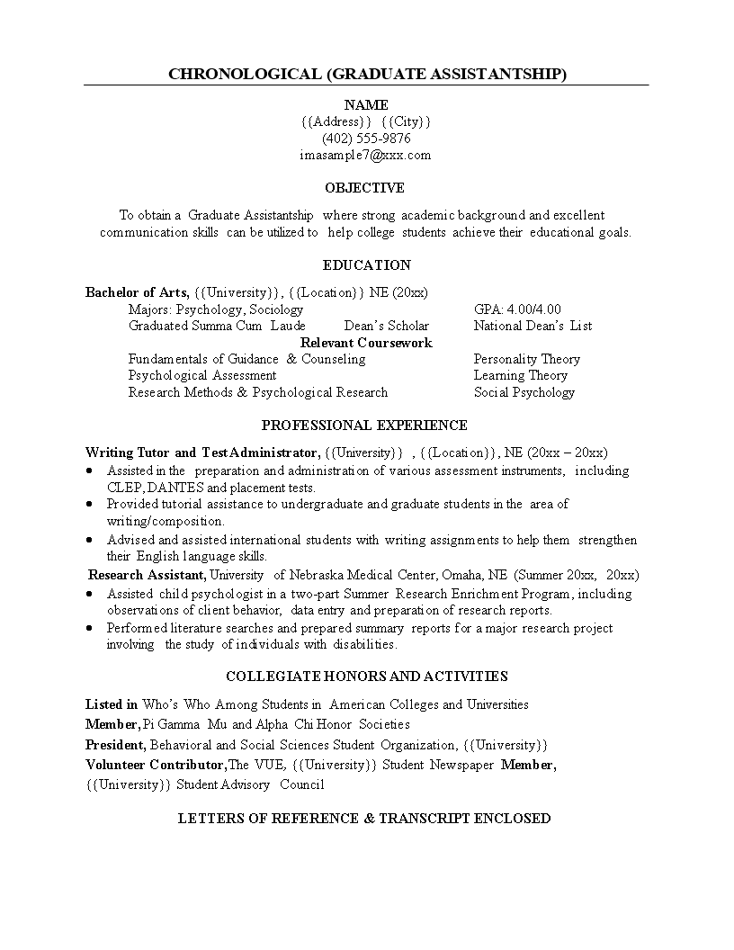 Social Service Administration Curriculum Vitae sample | Templates at ...