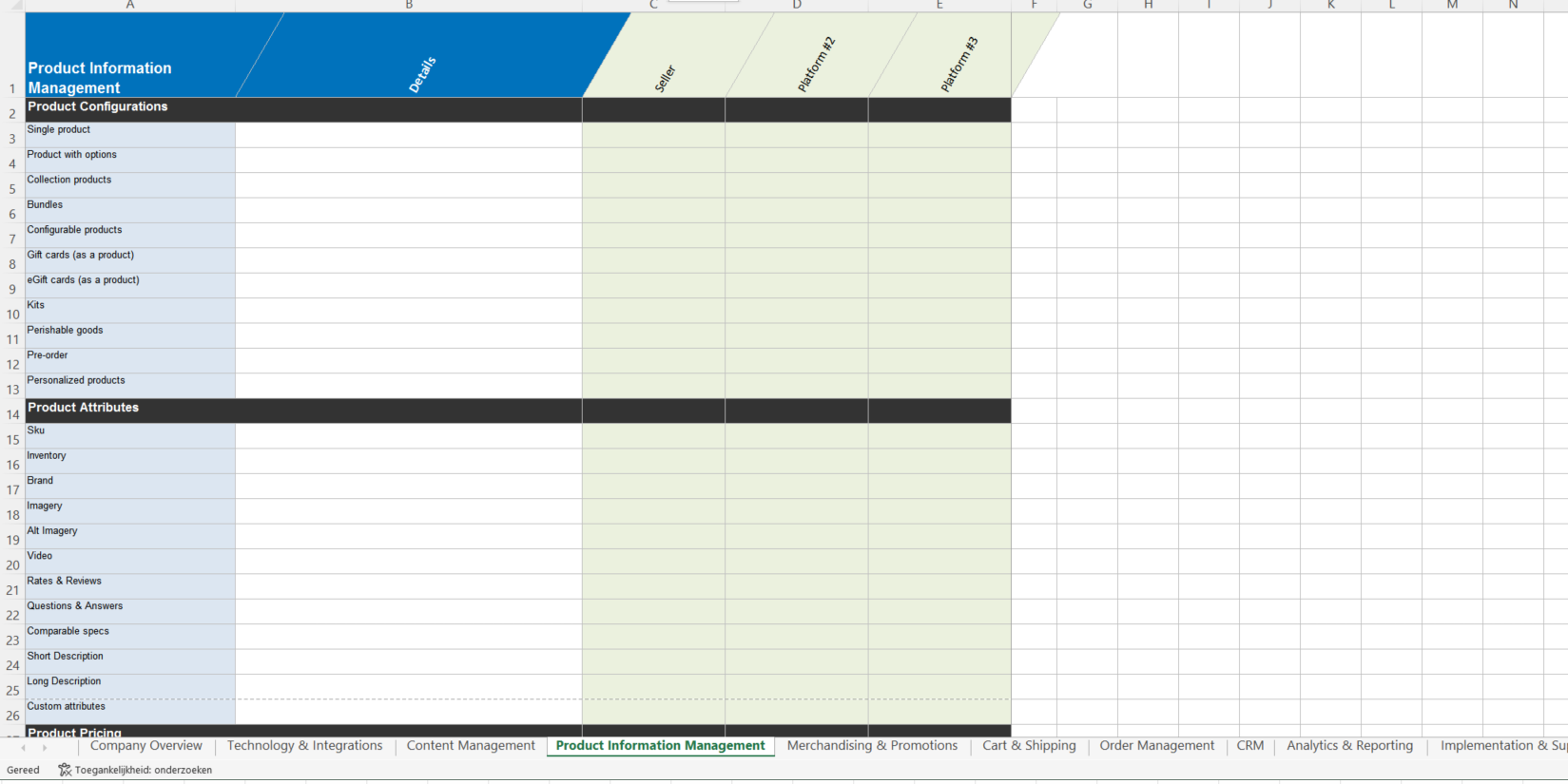 request for proposal worksheet modèles