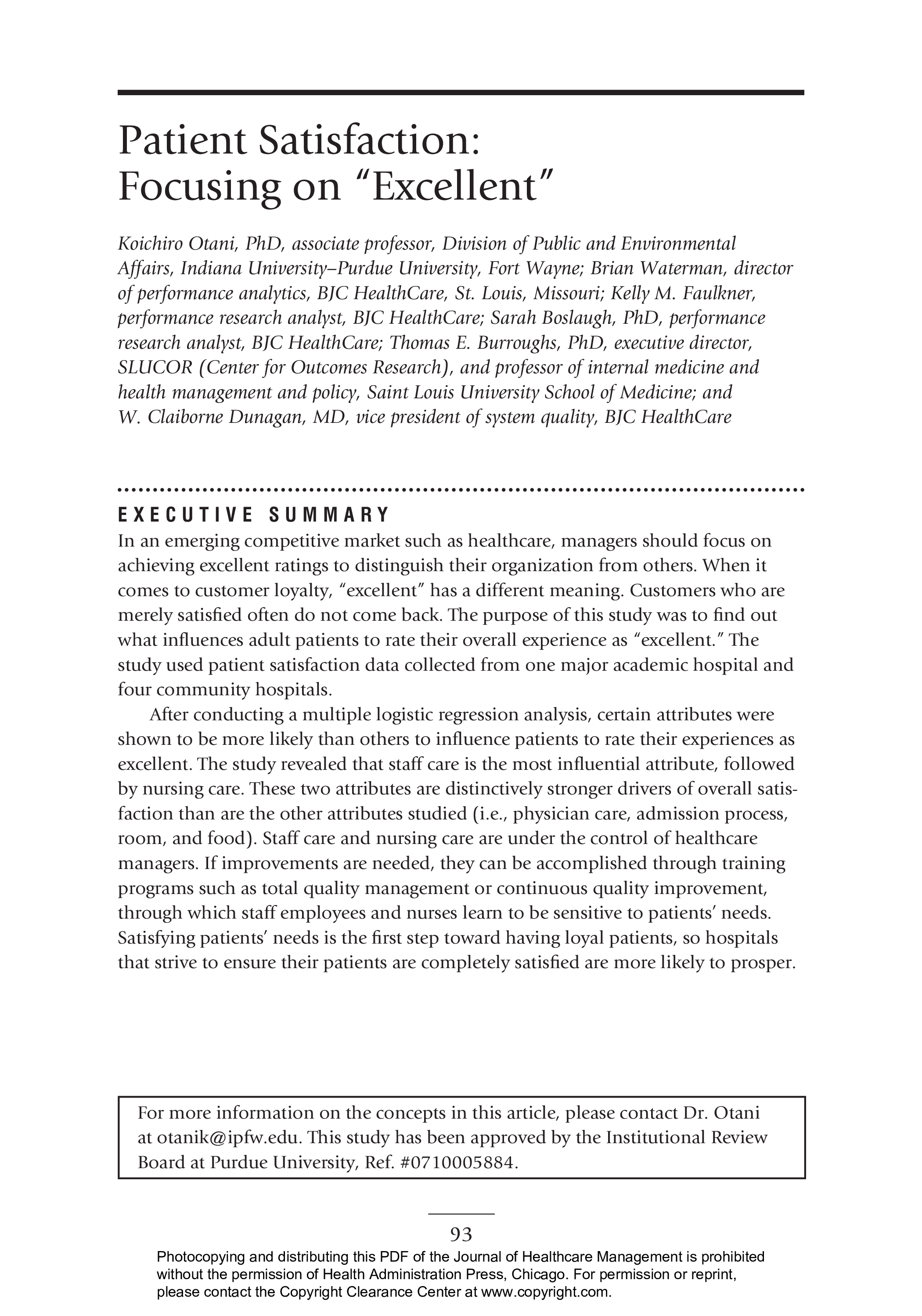 Patient Satisfaction Survey Likert Scale main image