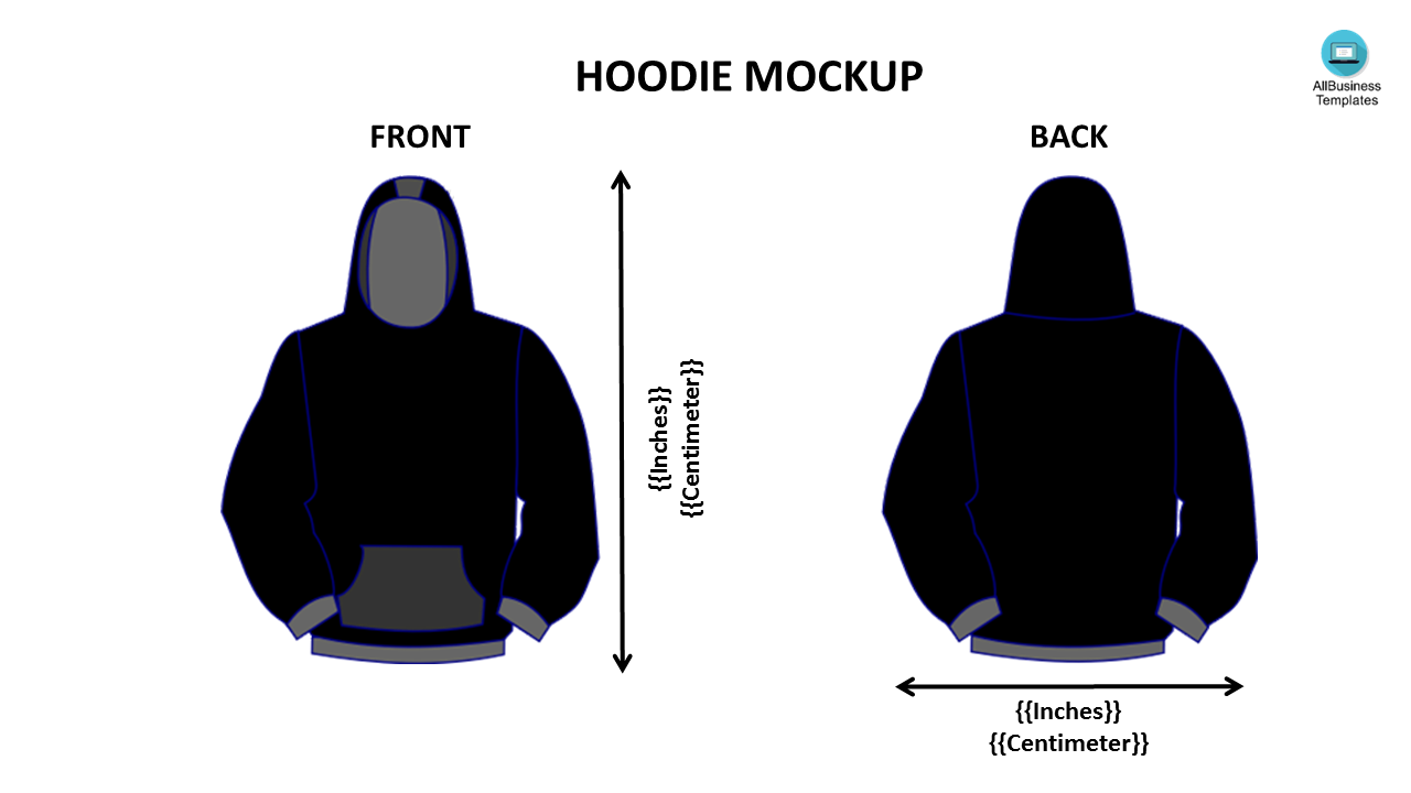 hoodie mockup template voorbeeld afbeelding 