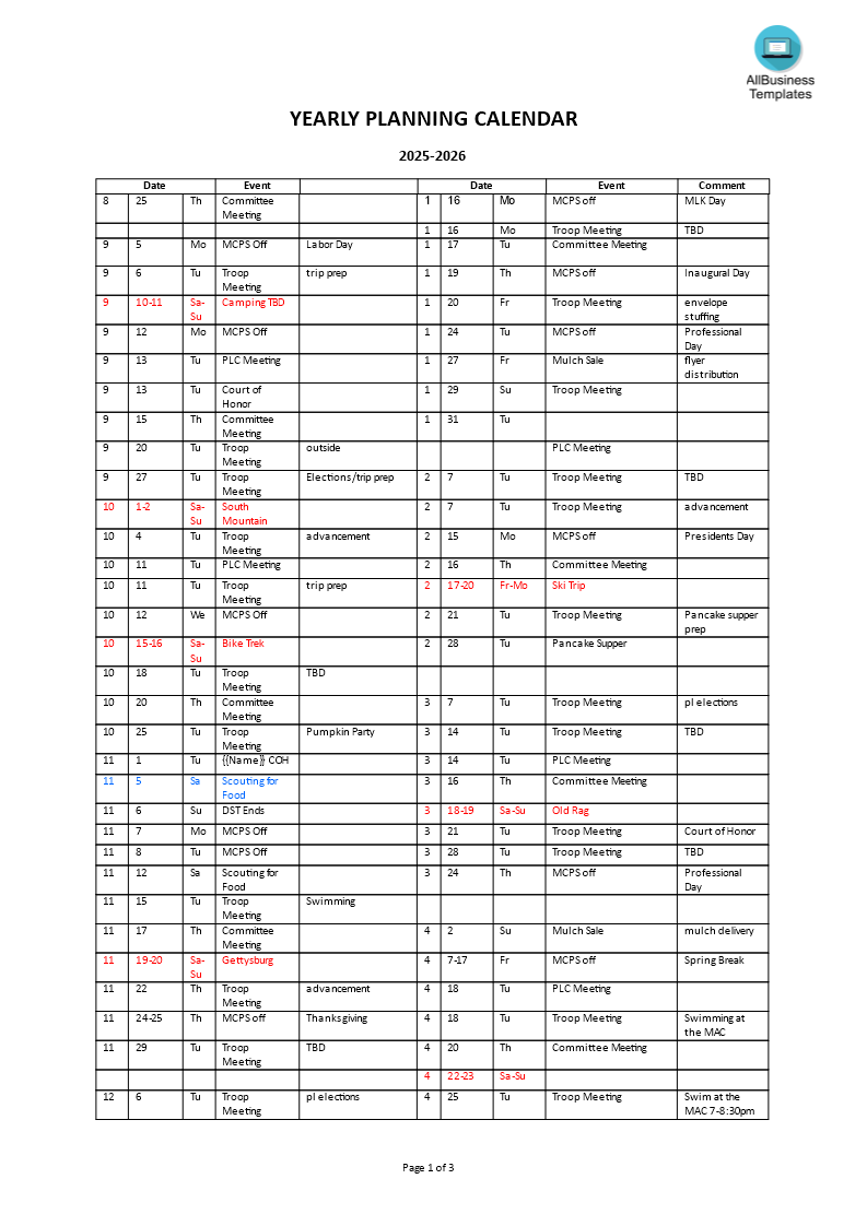 annual plan template plantilla imagen principal