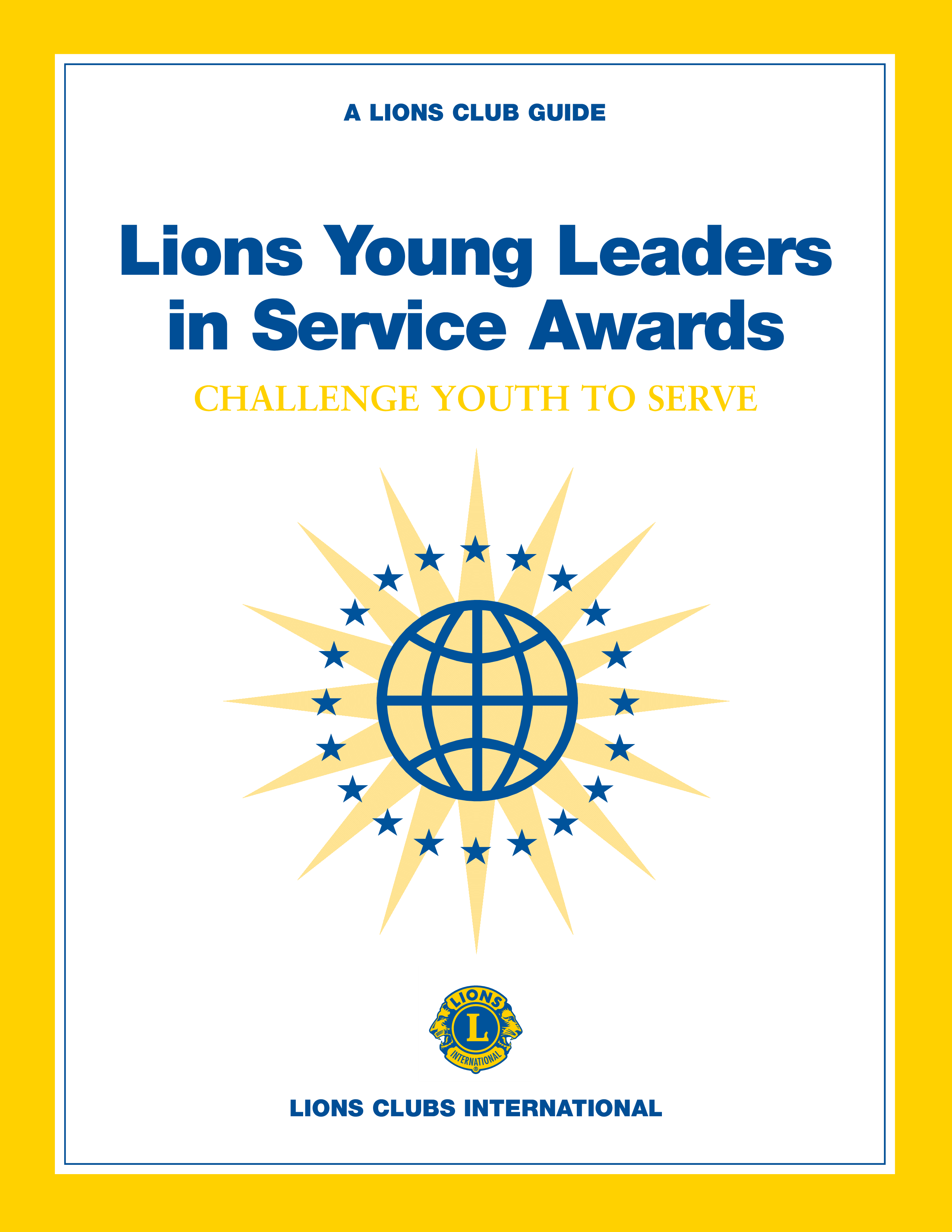 young leaders in service award voorbeeld afbeelding 