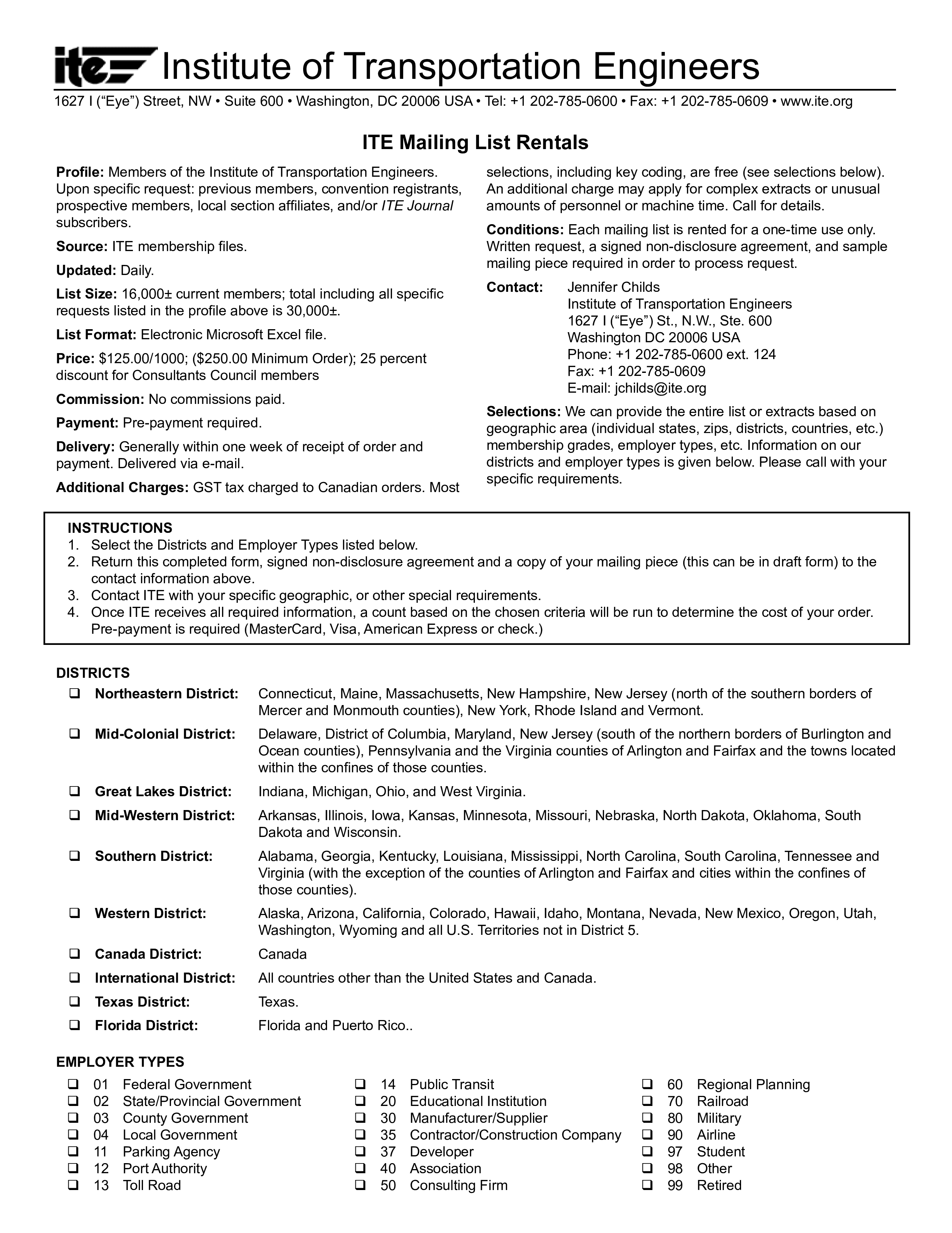 rental mailing list voorbeeld afbeelding 