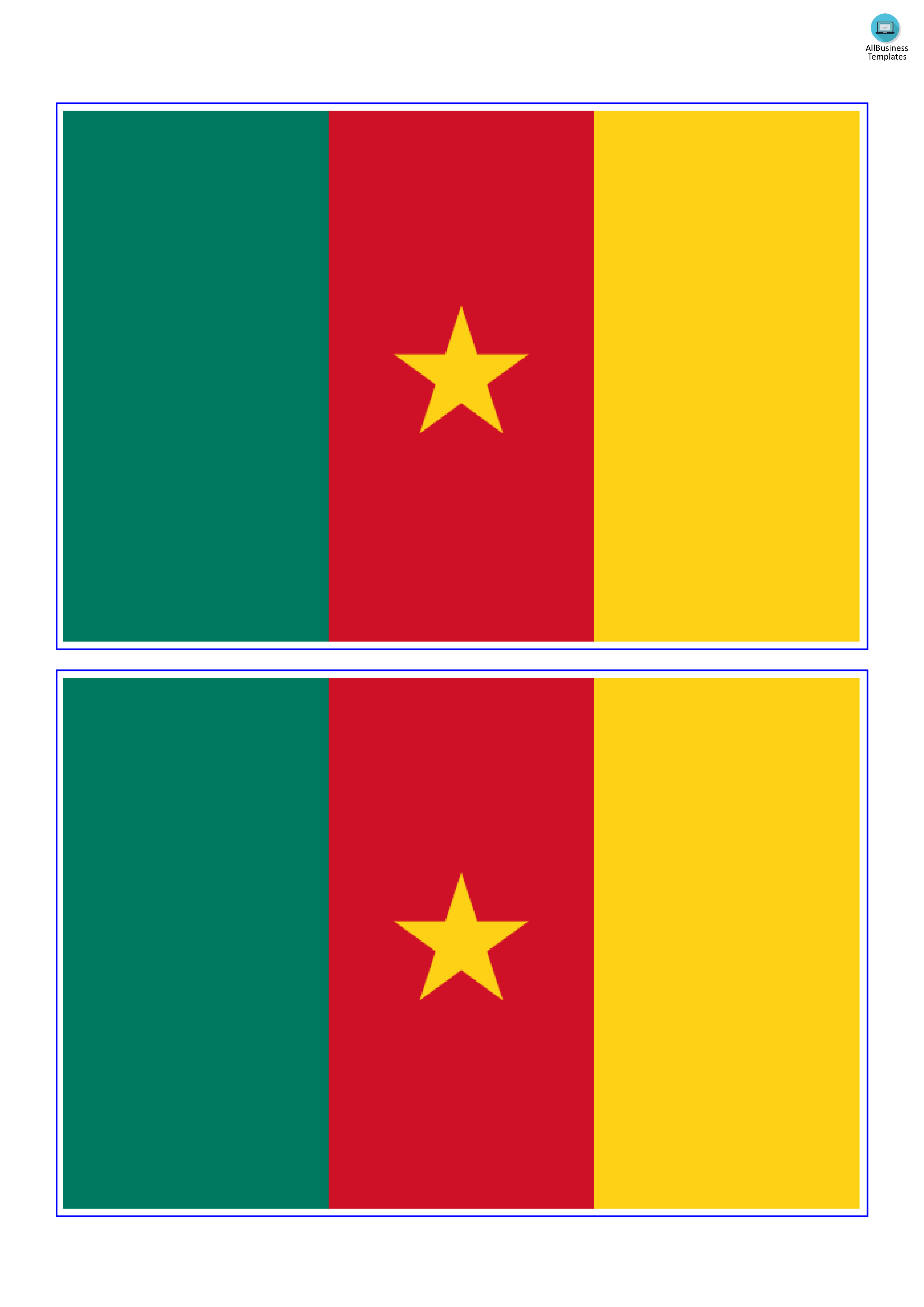 cameroon flag voorbeeld afbeelding 