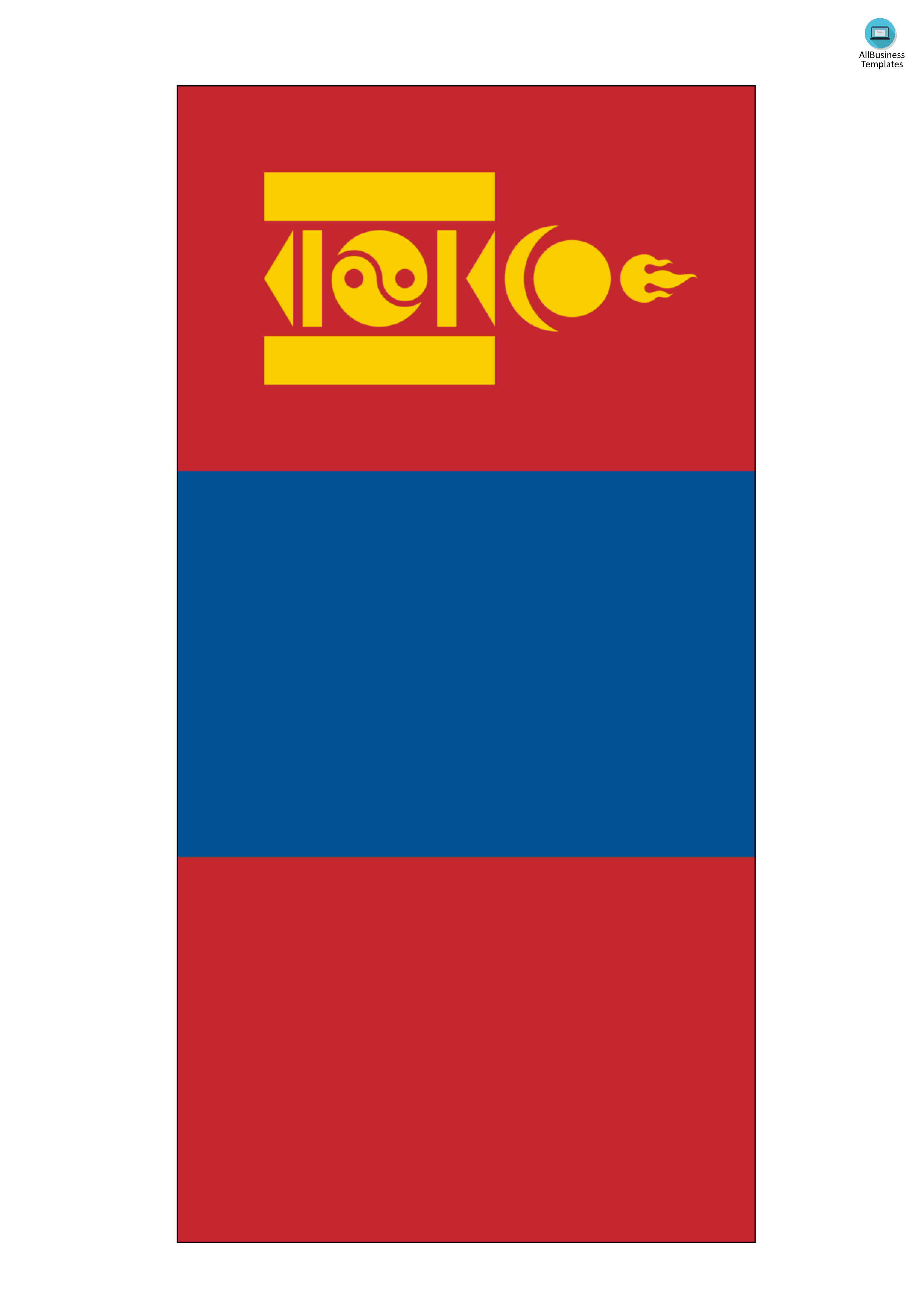 mongolia flag Hauptschablonenbild