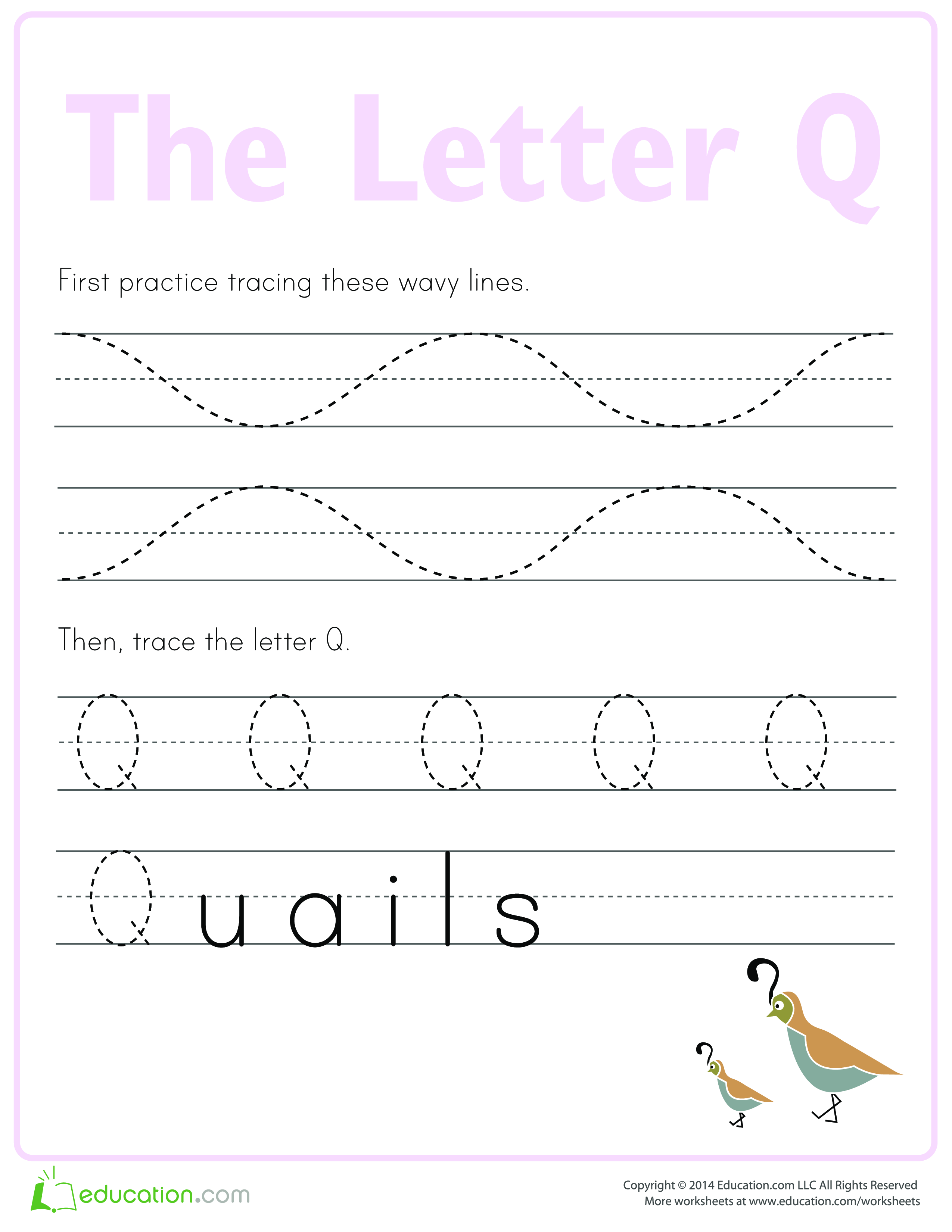 Learn to write letter Q main image