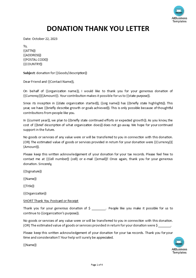 donation request letter sample Hauptschablonenbild