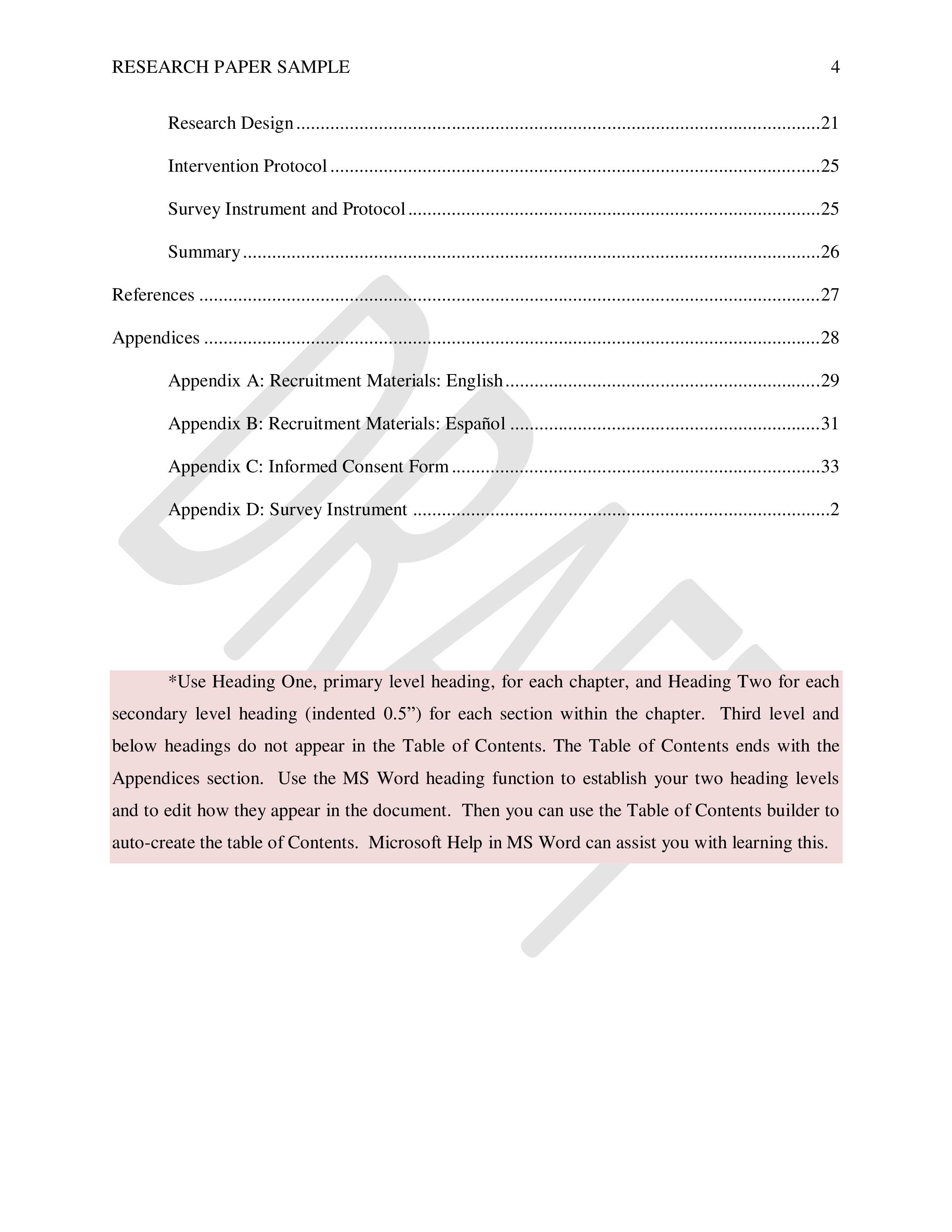 quantitative research title proposal format