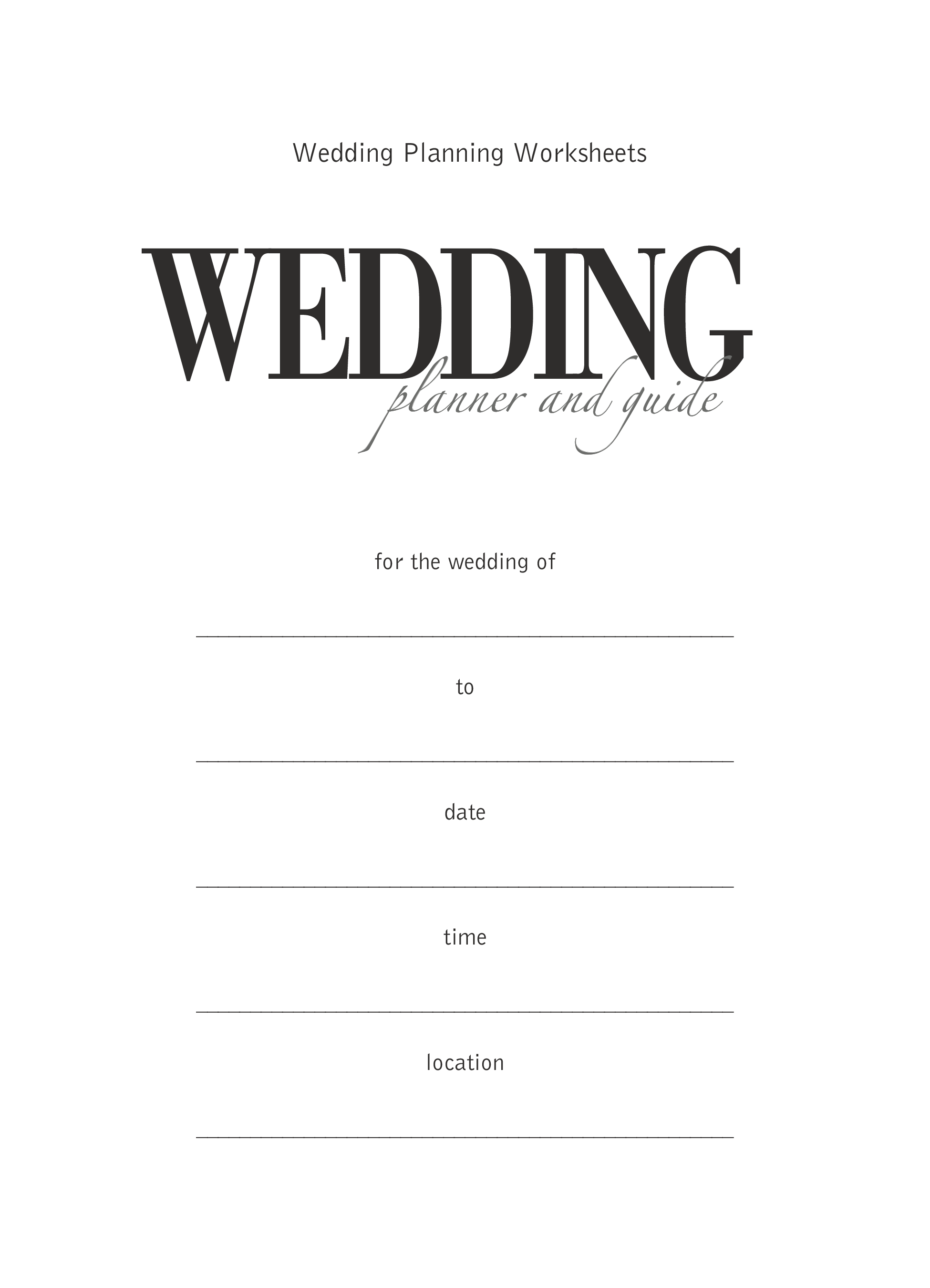 Wedding Day Planner main image