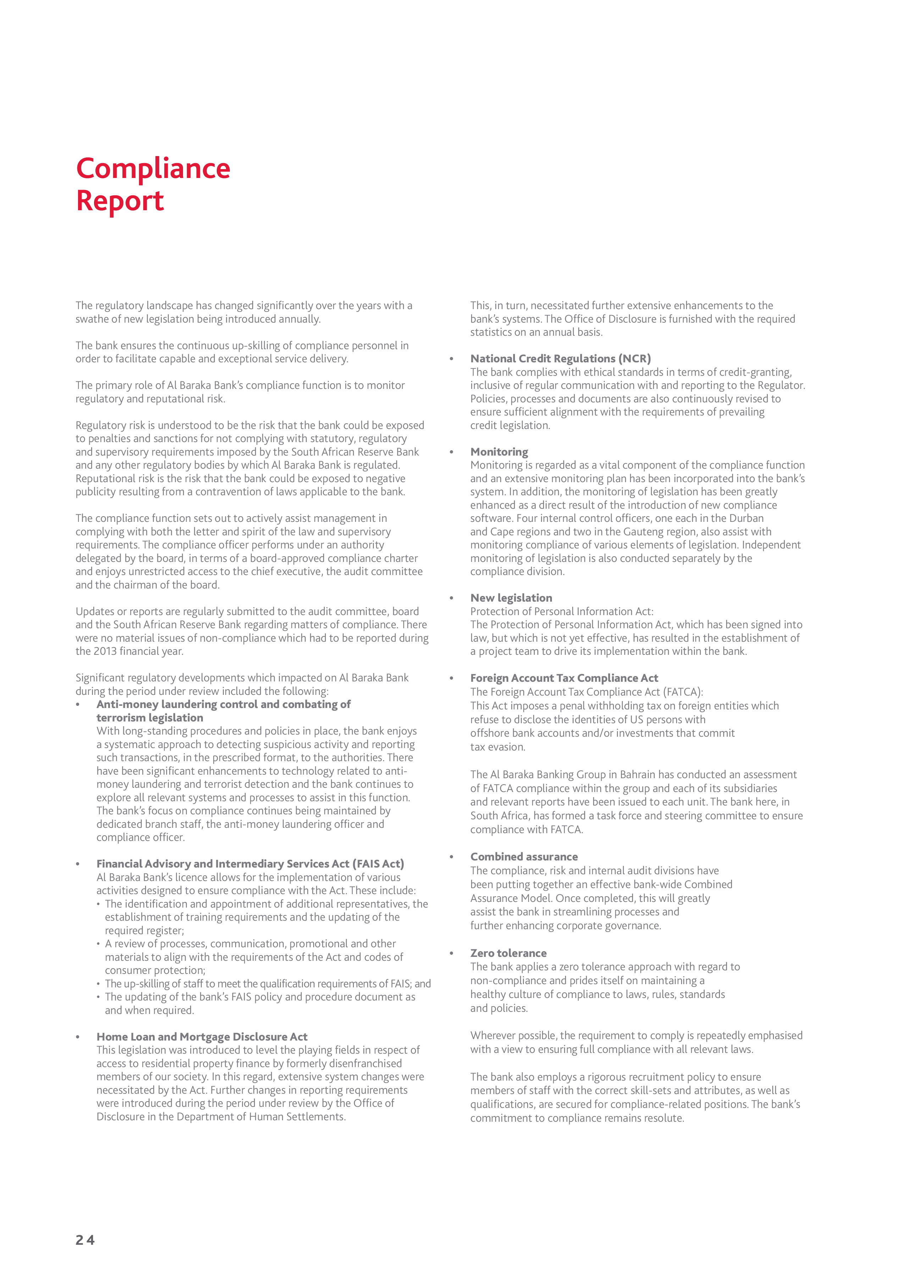 bank report template