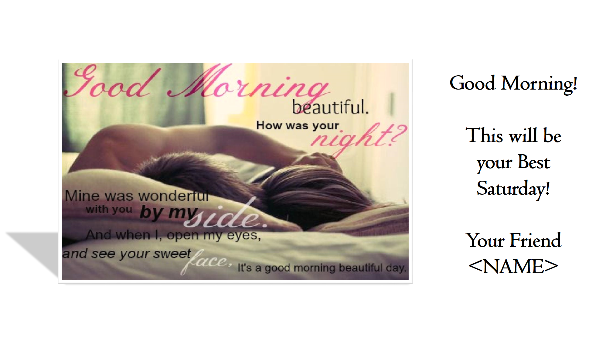 good saturday morning images template