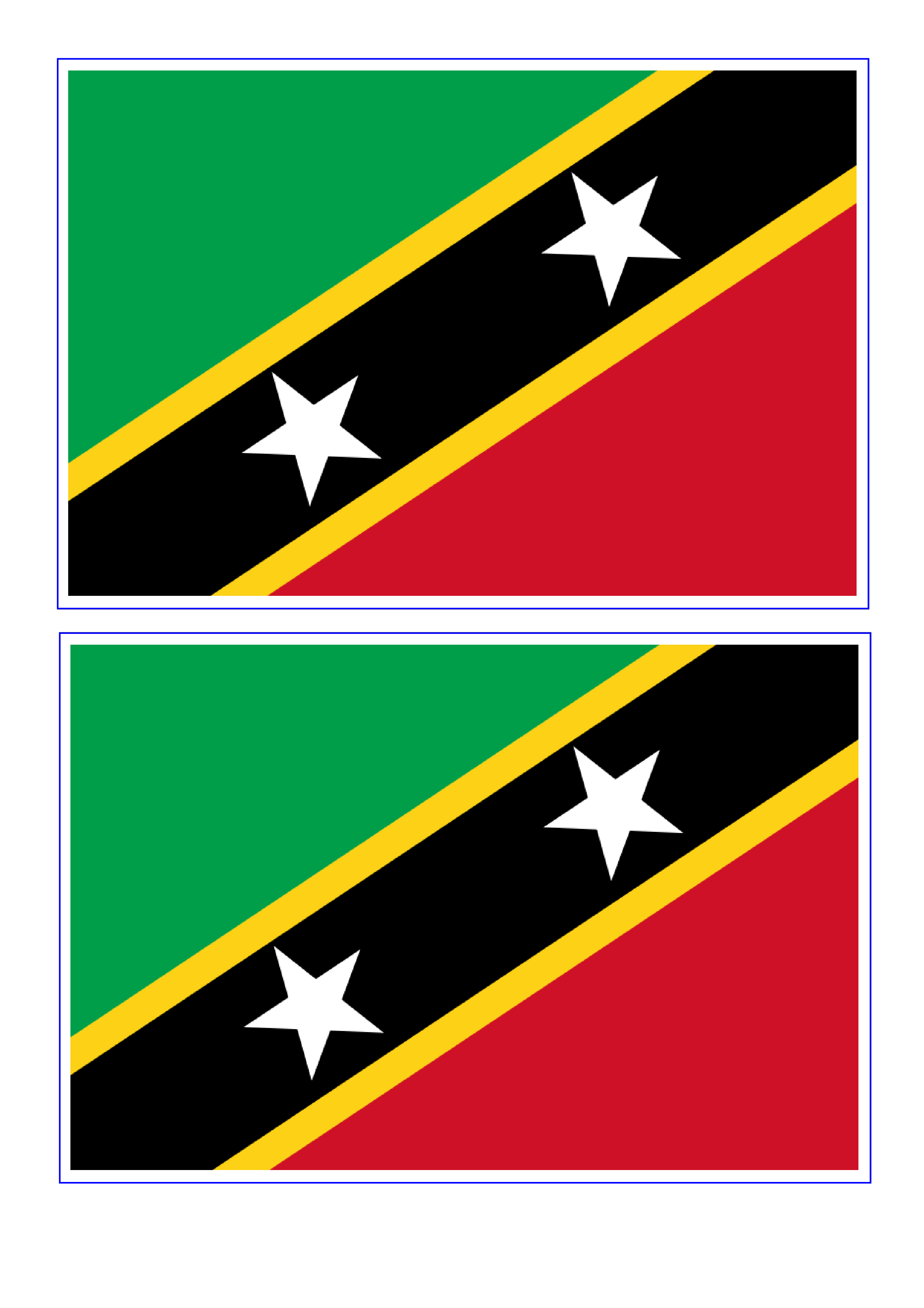 st kitts and nevis flag plantilla imagen principal