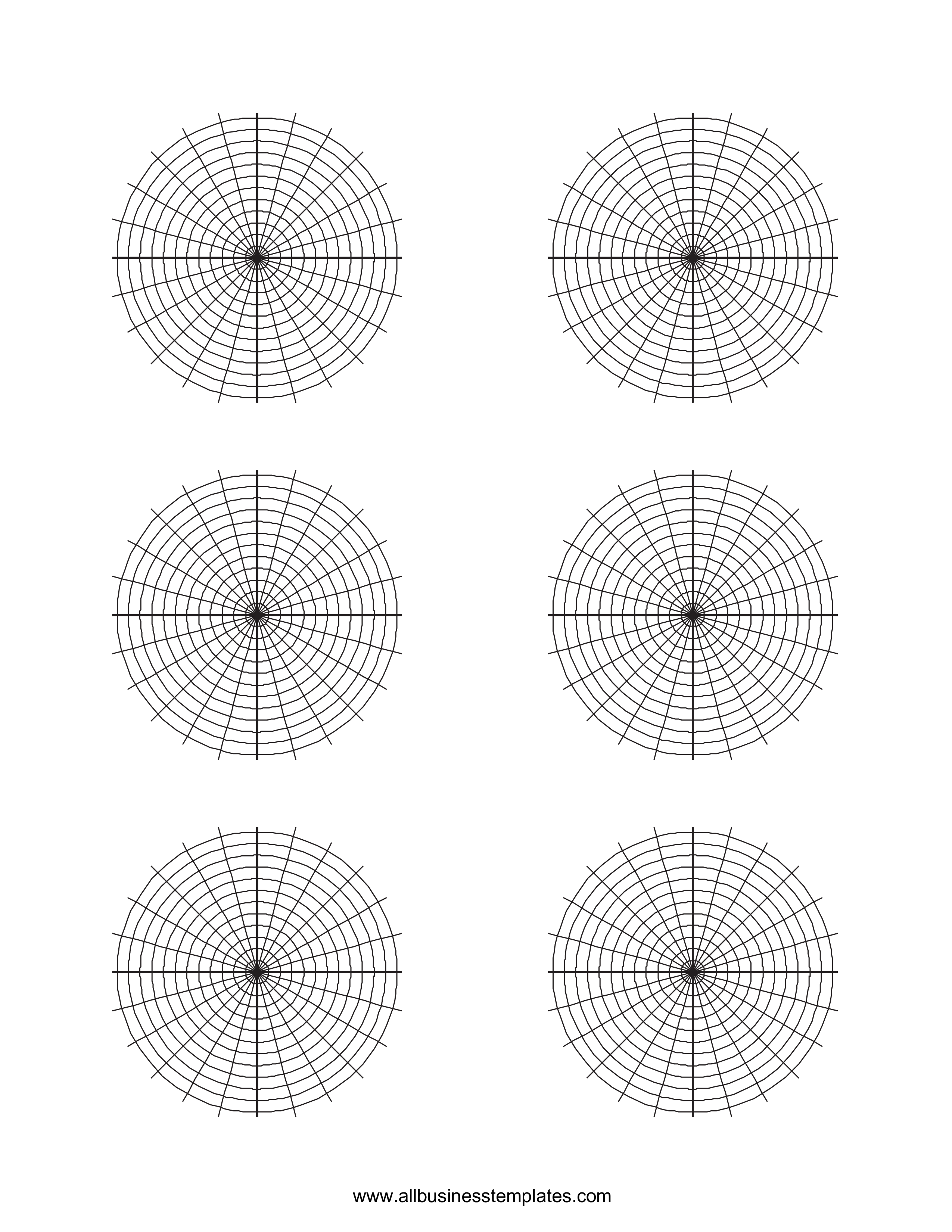Printable polar graph paper Templates at