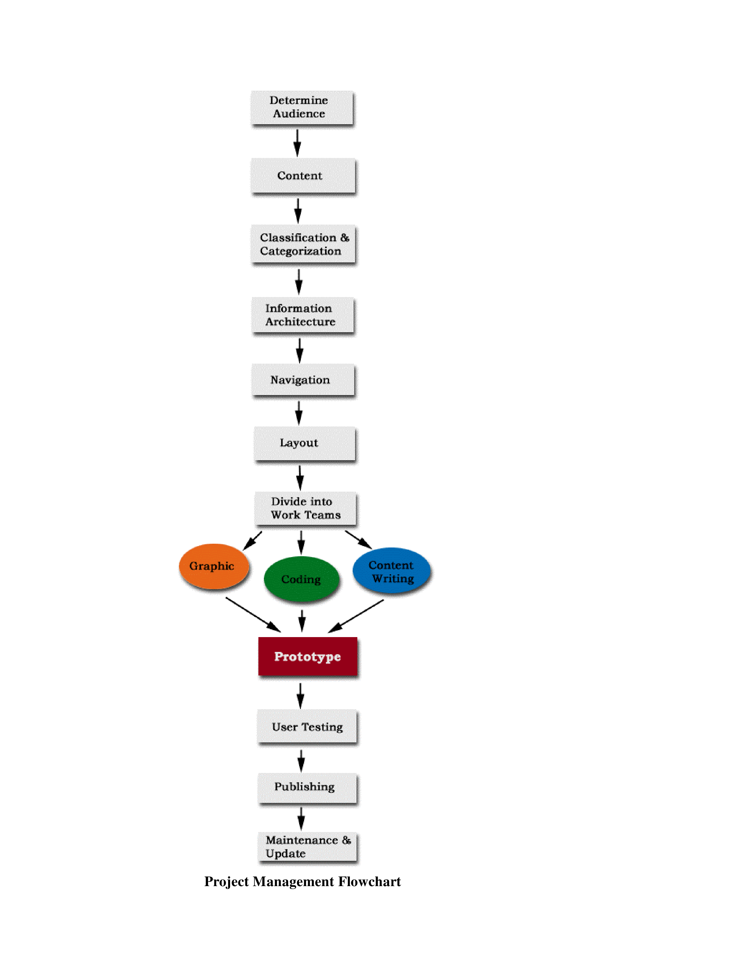 Project Management Flow Chart Template