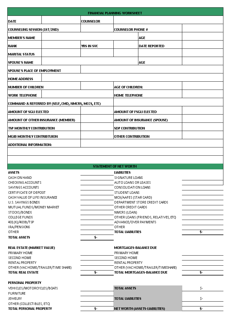 financial monthly budget plantilla imagen principal